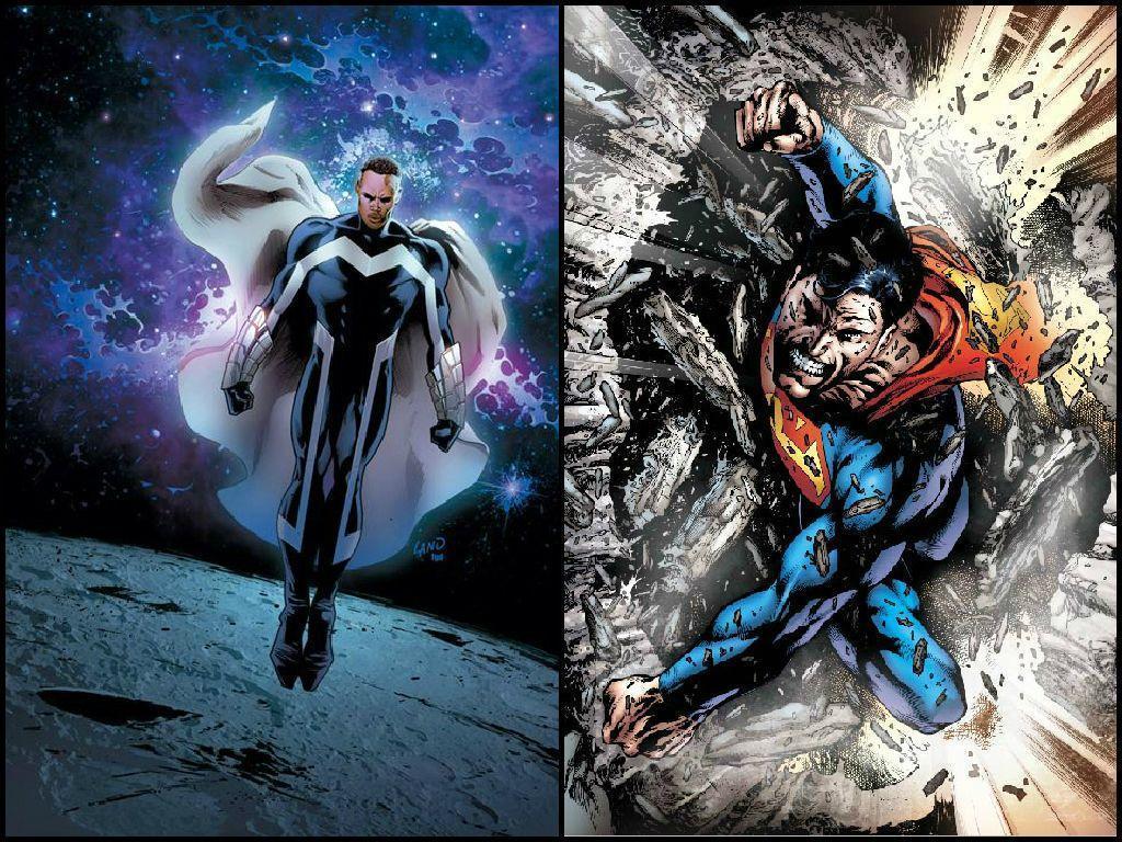 Blue Marvel & Superman vs Spawn & Sentry