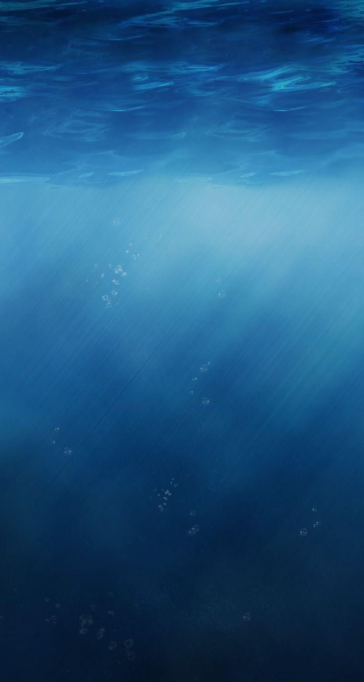 Pure Blue Sunlight Undersea iPhone 5s Wallpaper Download. iPhone