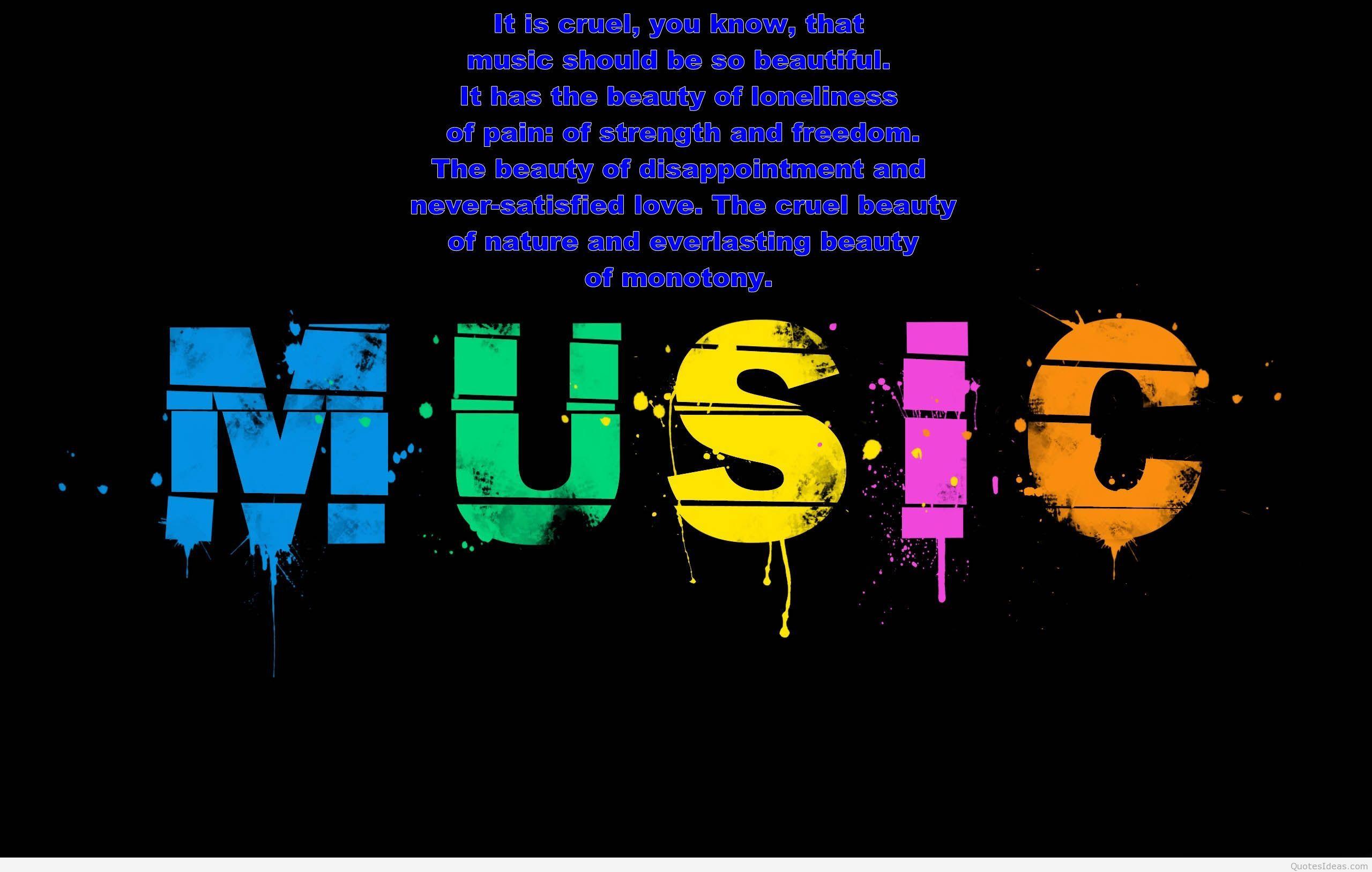 Music quote wallpaper hd