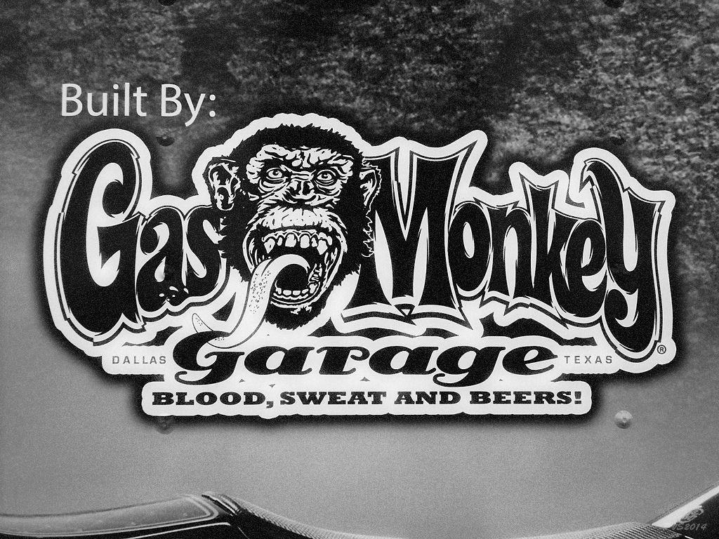 Gas Monkey. Decal on a trailer at Gas Monkey Garage, Dallas