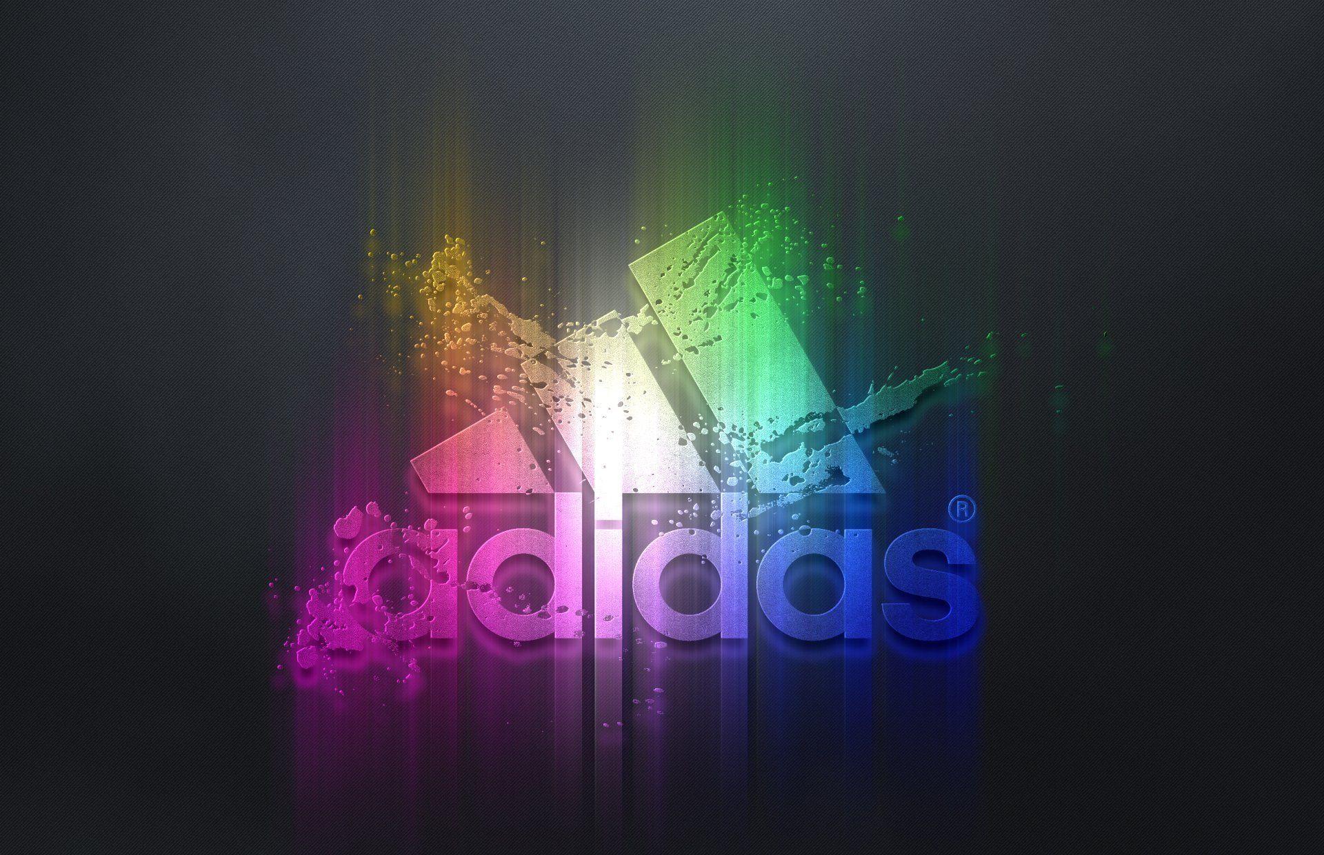 adidas spray paint glow background company sports posted on bulge