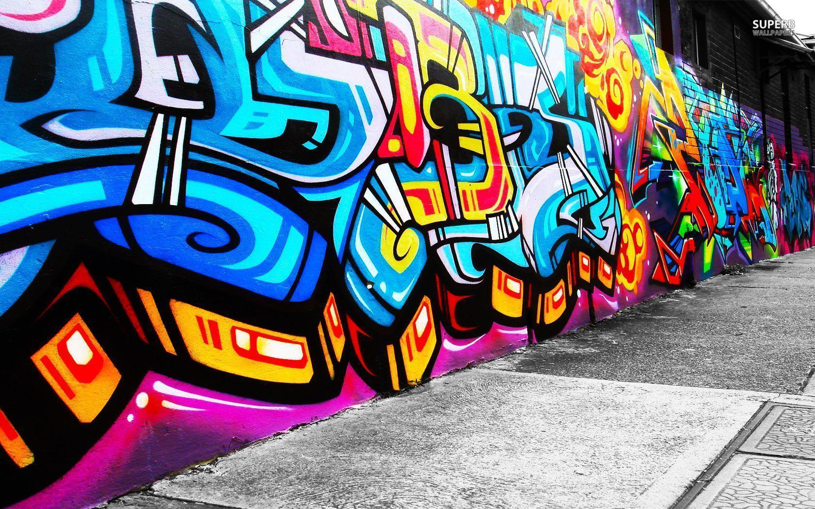 Graffiti Spray Paint Art Wallpaper