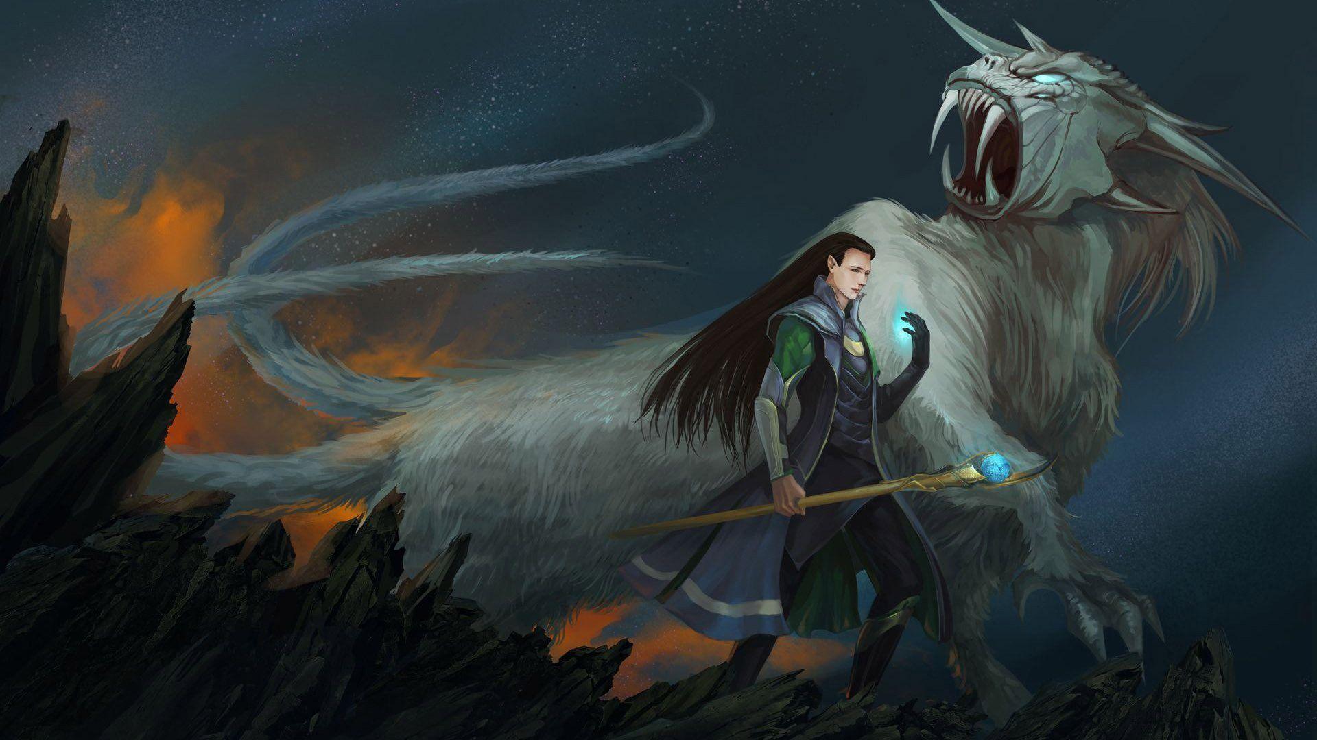 Creature And Sorcerer Wallpaper