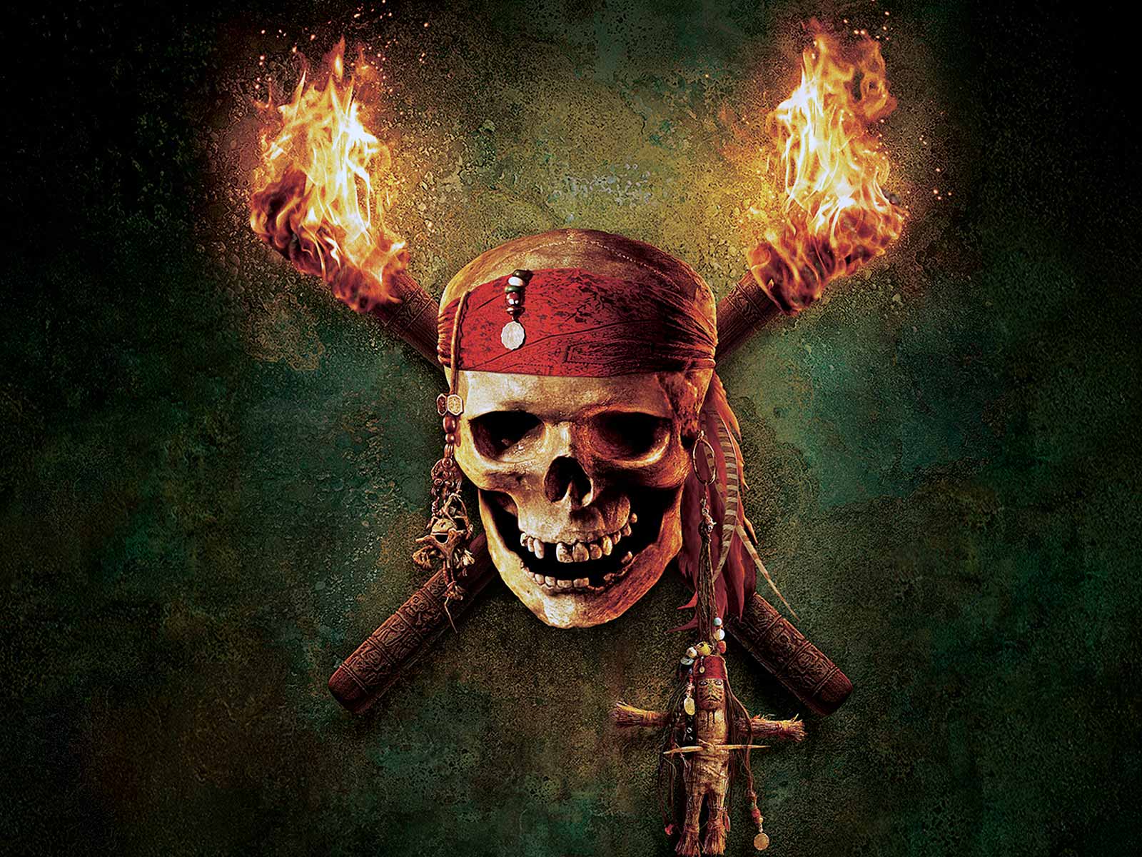 Pirates of the Caribbean Skull Desktop Wallpaper