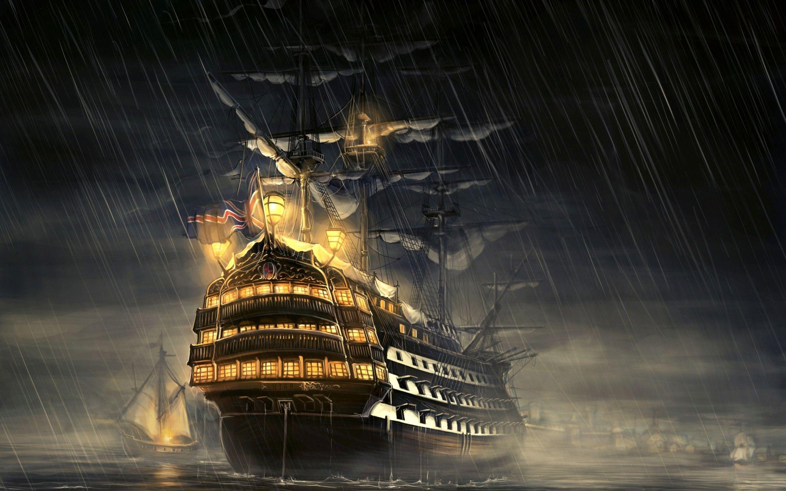 Pirate Ship Black Pearl Wallpaper