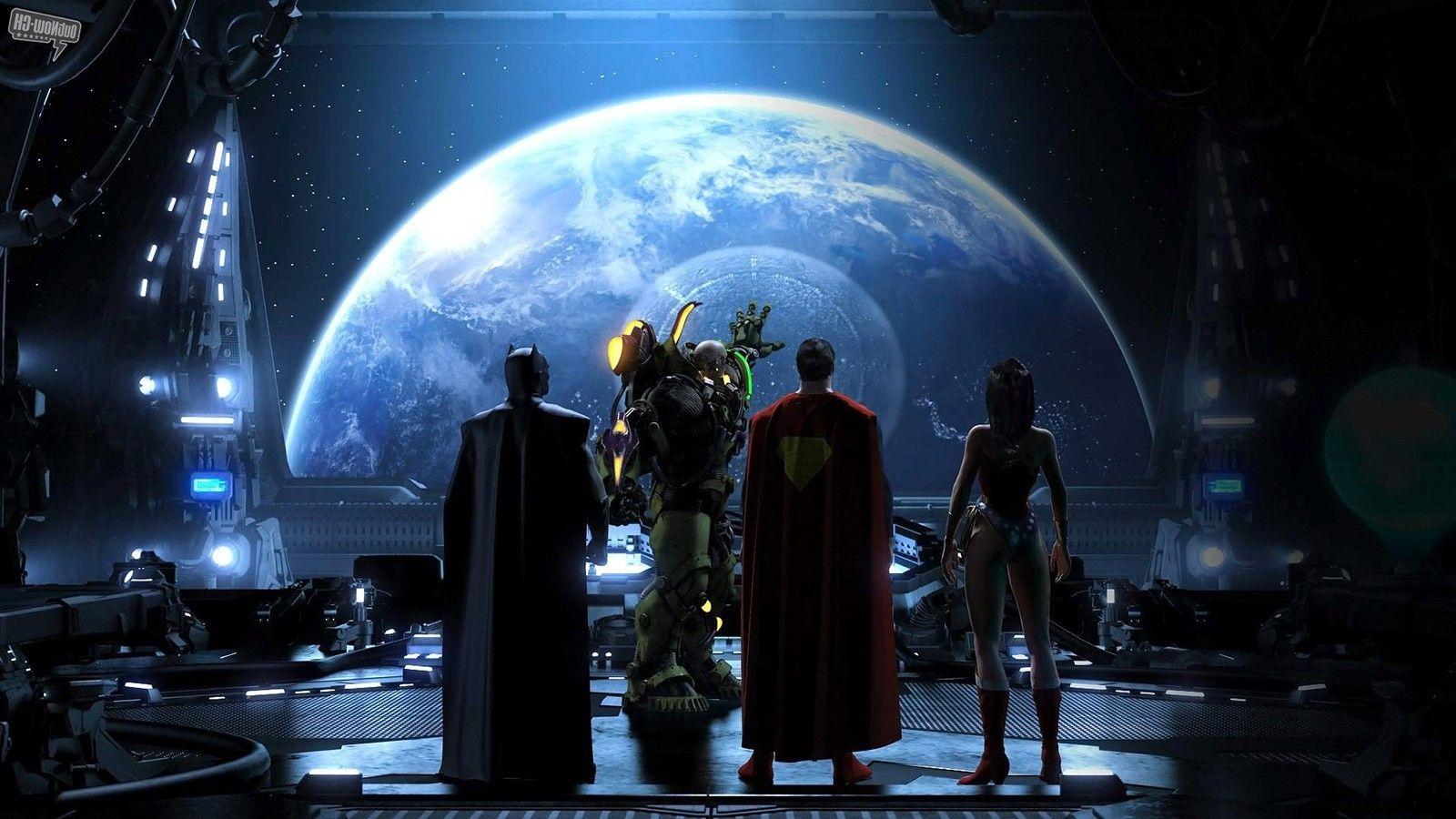 Justice League, Superman, Wonder Woman, Batman, Lex Luthor