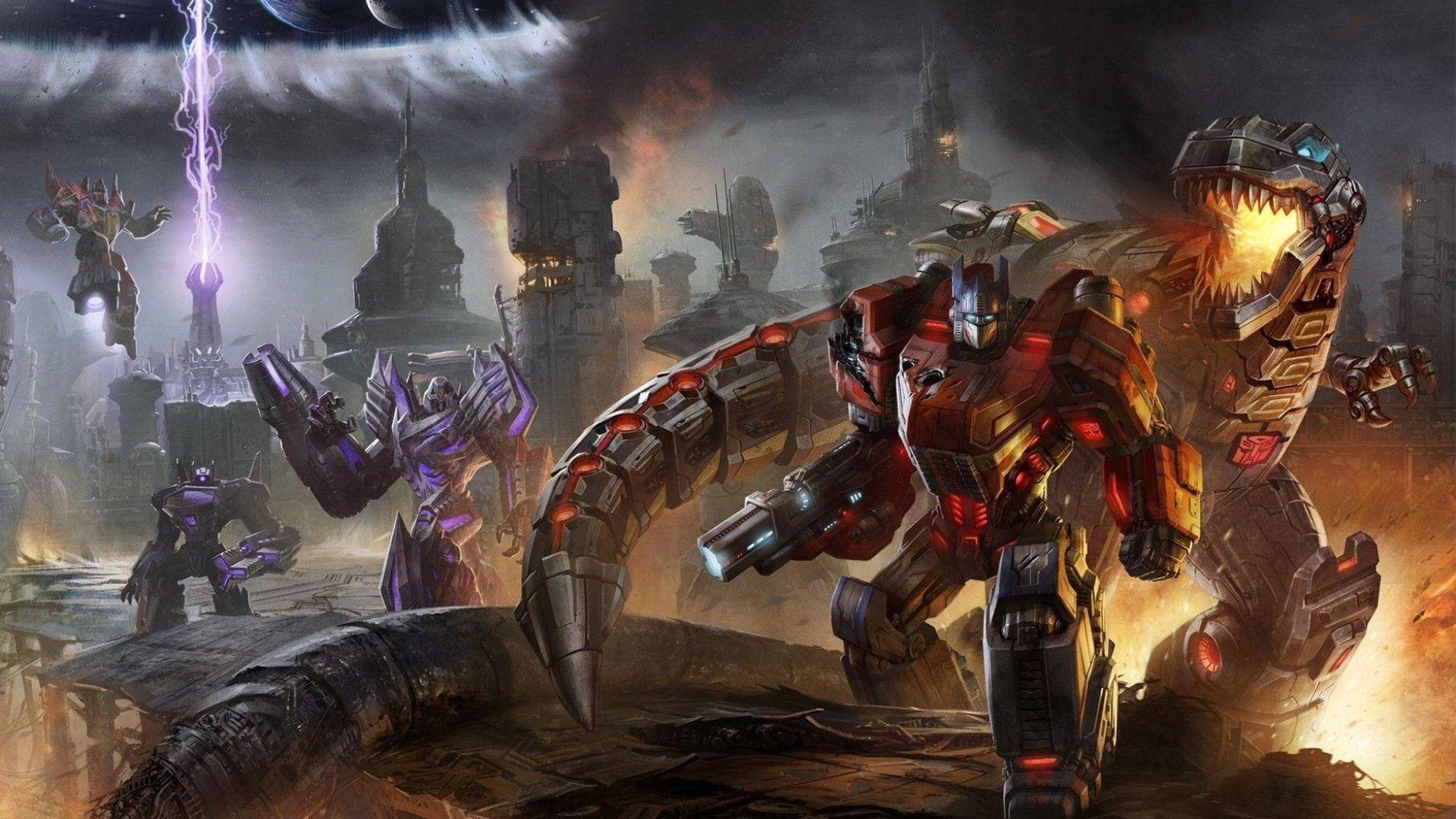 Scene in the game Transformers wallpaper and image