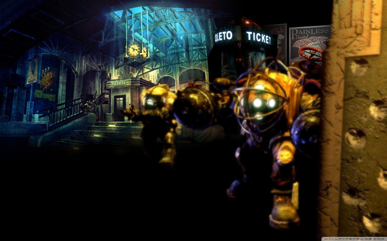 Bioshock Game Scene HD desktop wallpaper, Widescreen, High