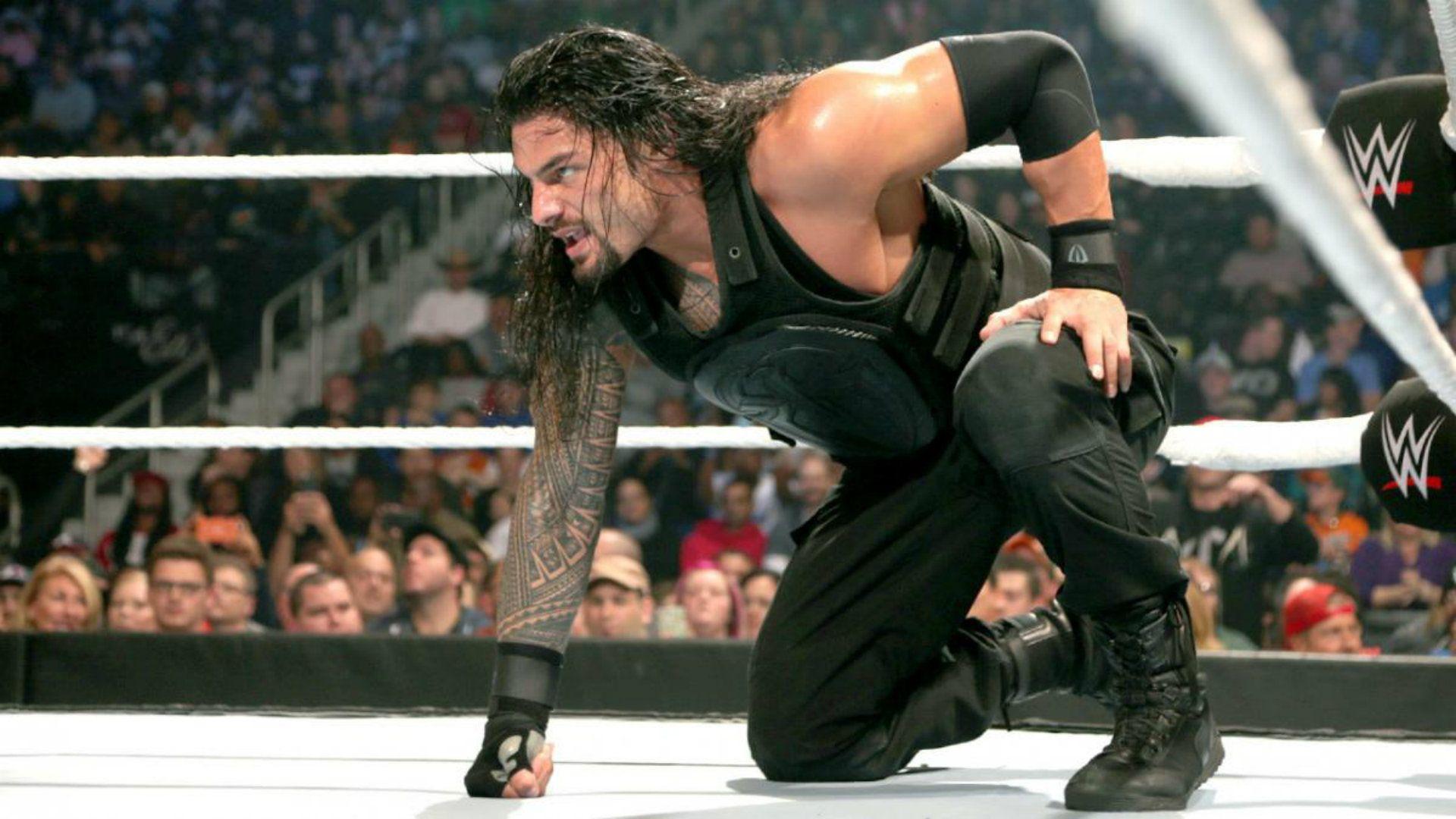 Roman Reigns Superman Punch Pose