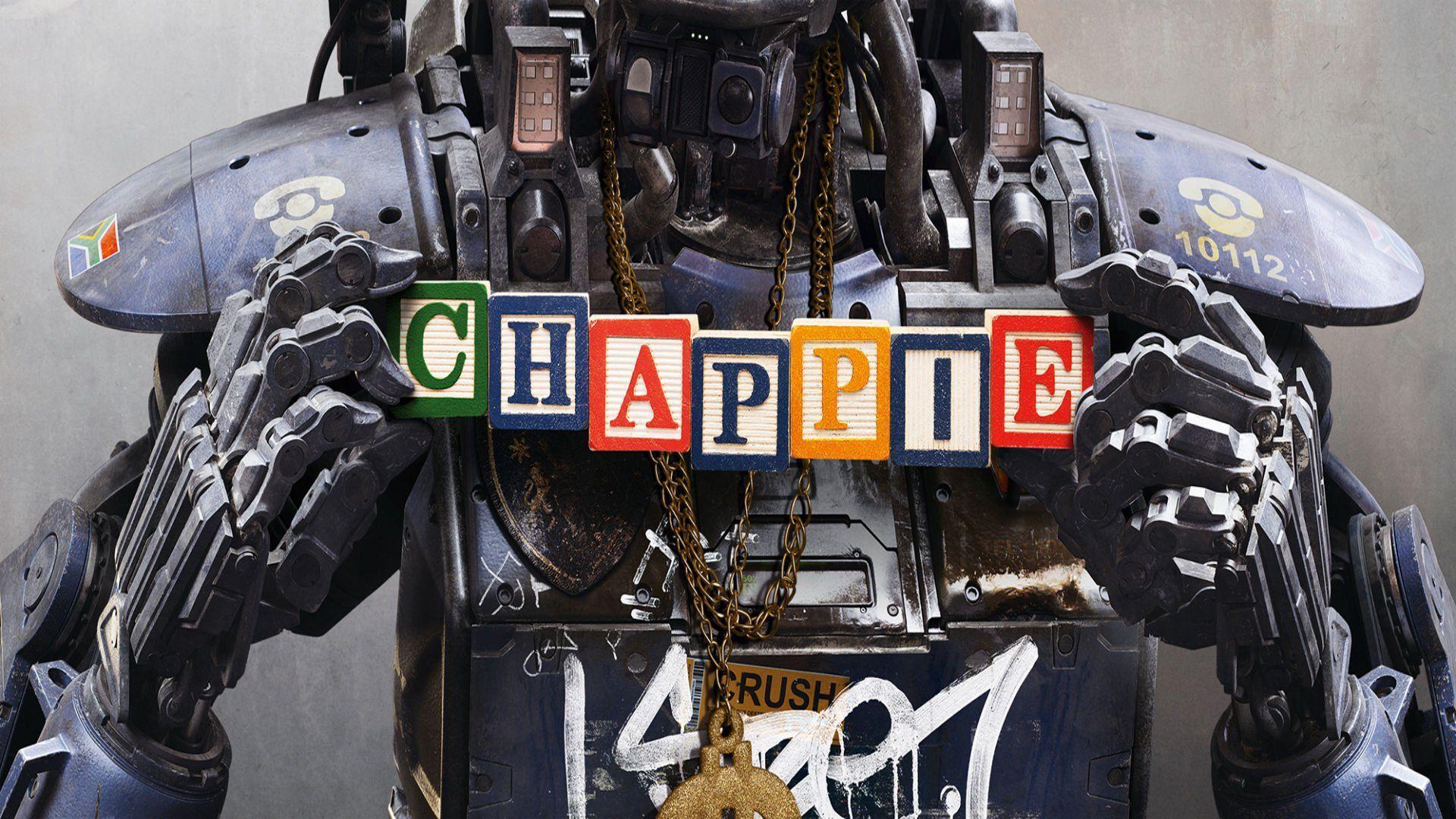 CHAPPIE Sci Fi Futuristic Action Thriller Robot Technics Science