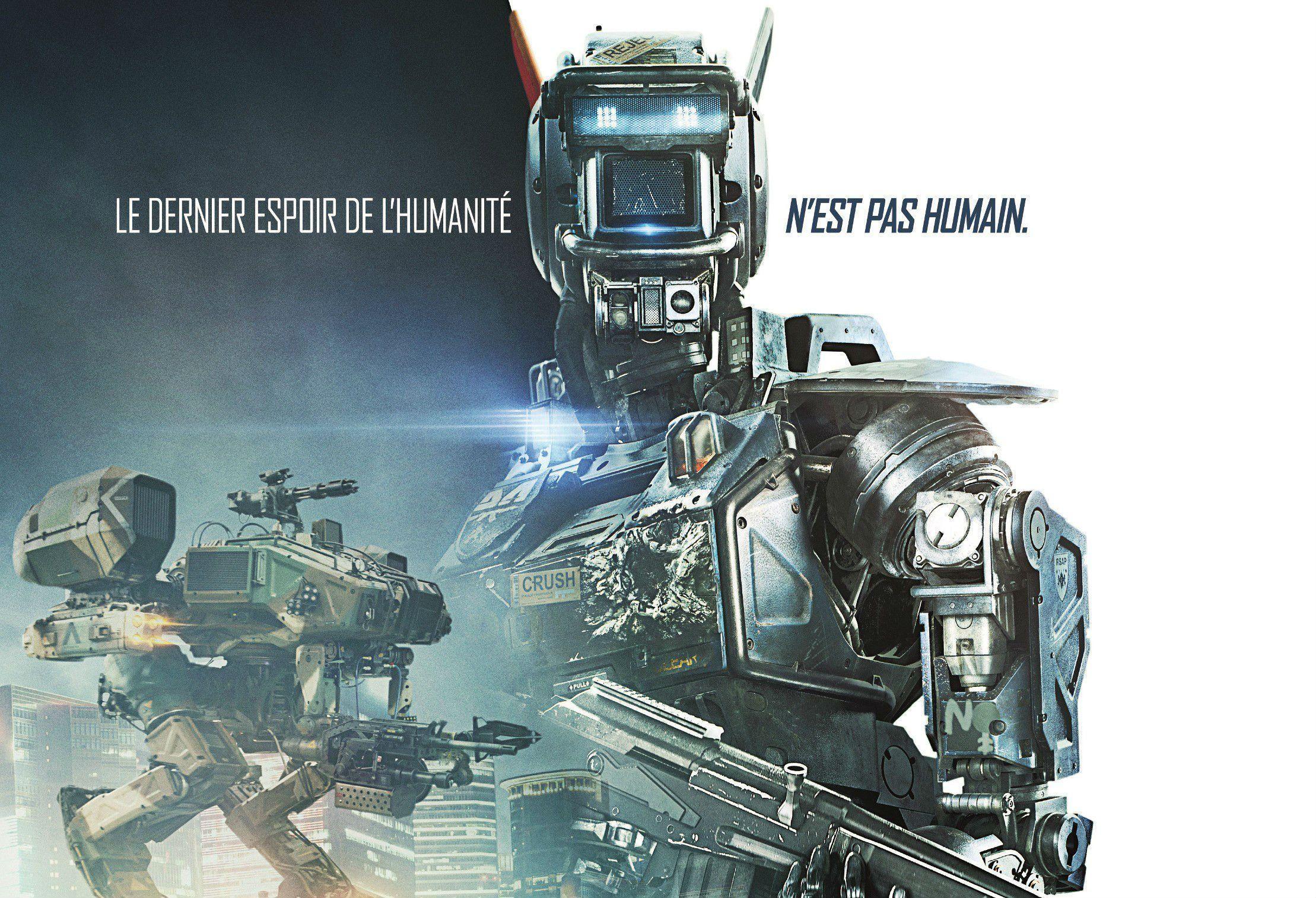 CHAPPIE Sci Fi Futuristic Action Thriller Robot Cyborg Action