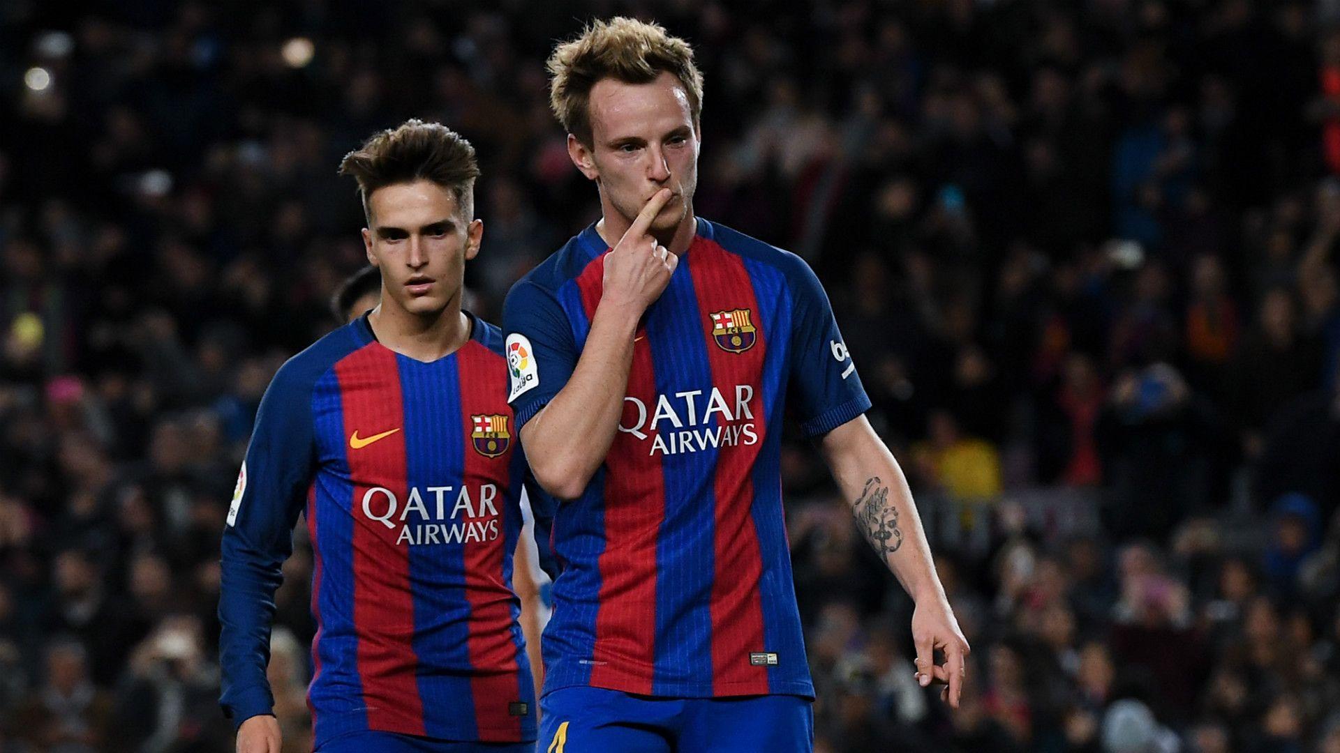 Ivan Rakitic Denis Suarez Barcelona Hercules Copa Del Rey