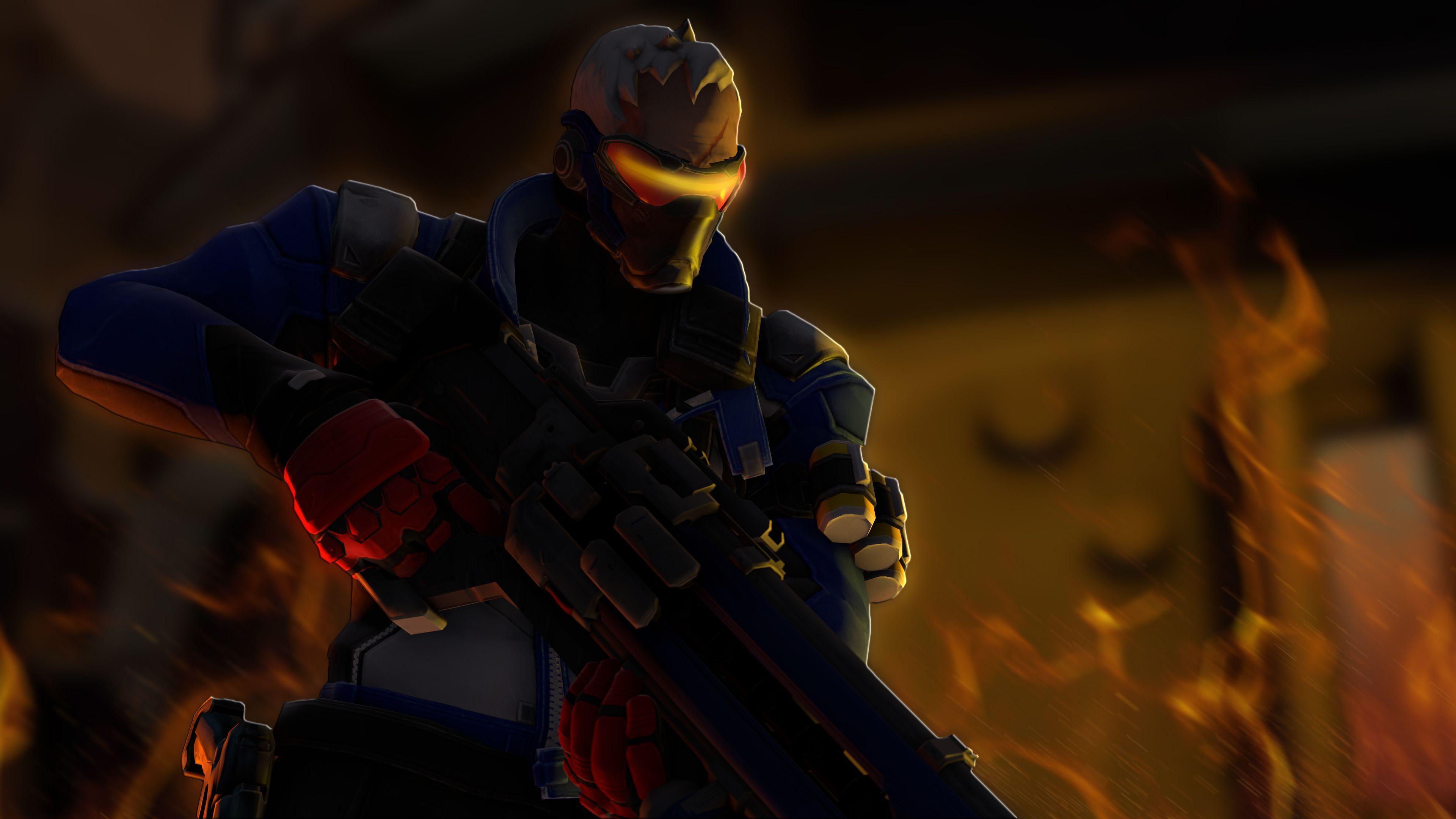 Soldier: 76 (Overwatch) HD Wallpaper. Background
