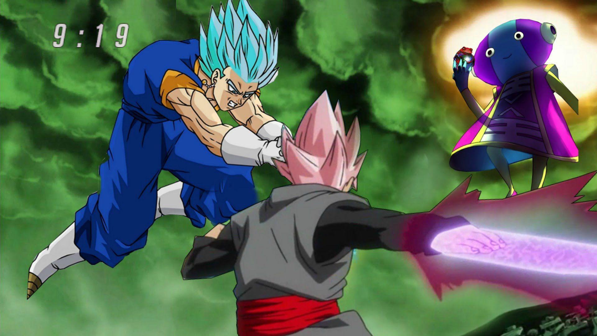 Goku Black Zamasu Fusion AND Vegito Blue AND Zeno (Theory) +