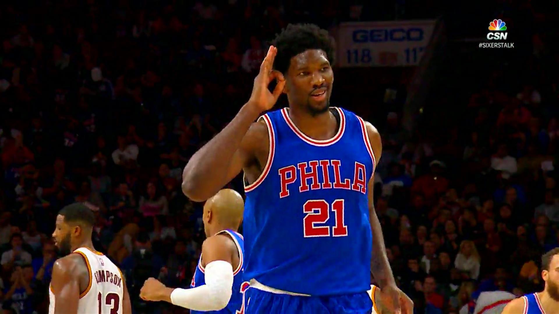 Joel Embiid Feature Highlight: Career High 22 Points Vs. Cavs