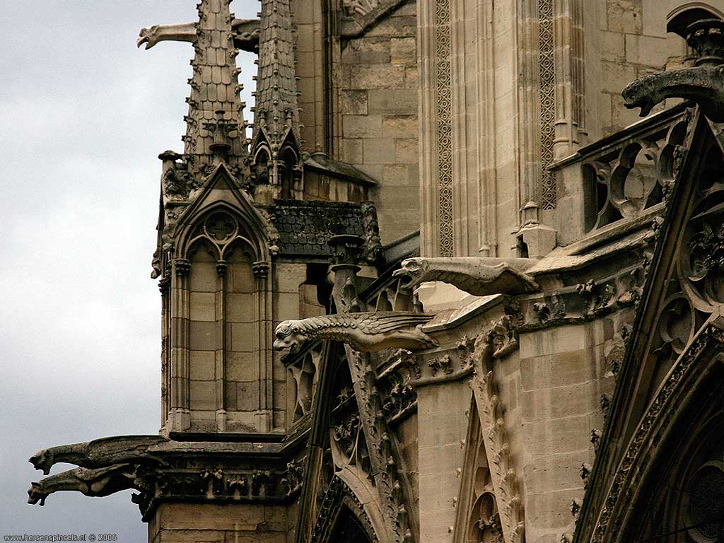 Wallpaper: 'Gargoyles on Notre Dame' on Notre Dame, as