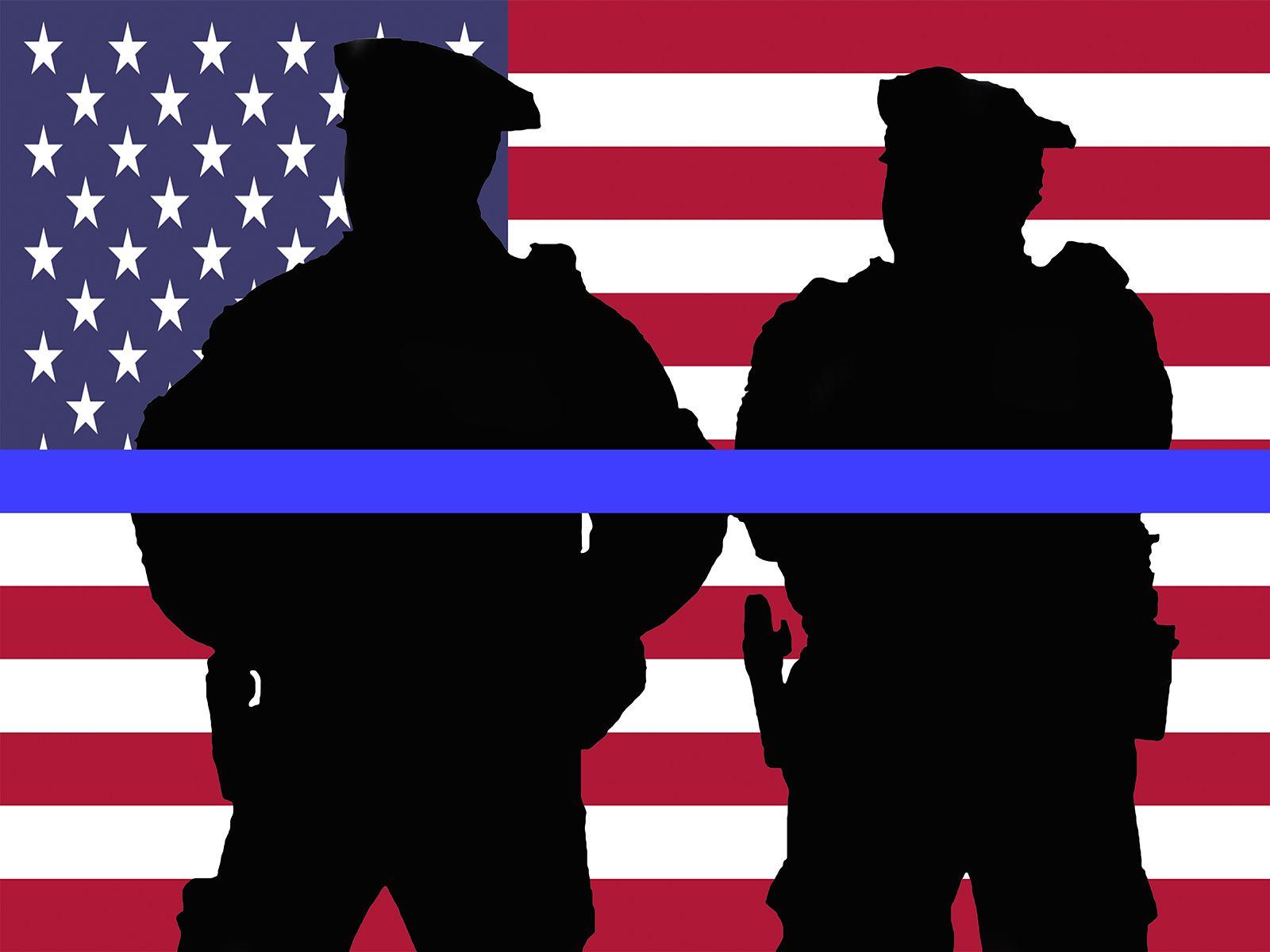 Thin Blue Line Poster.