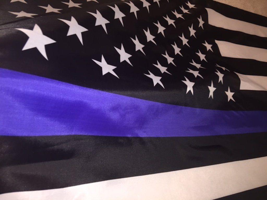 By 5 Foot Thin Blue Line Flag Honoring Our Men And Women Of Law