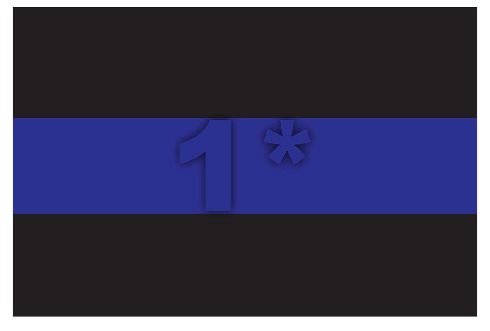 Thin Blue Line Rectangle