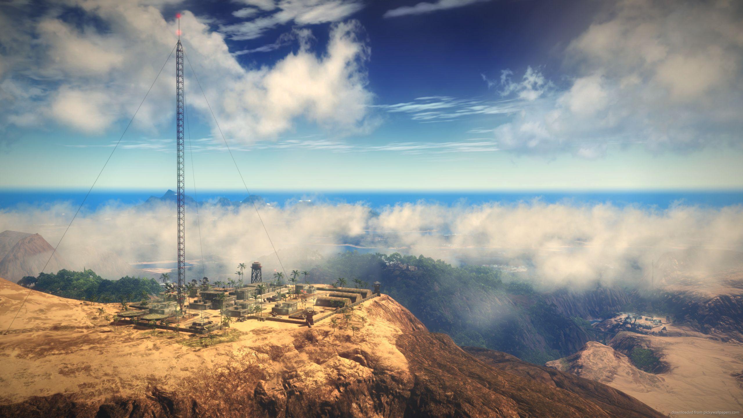 Download 2560x1440 Just Cause 2 Thin Blue Line Wallpapers