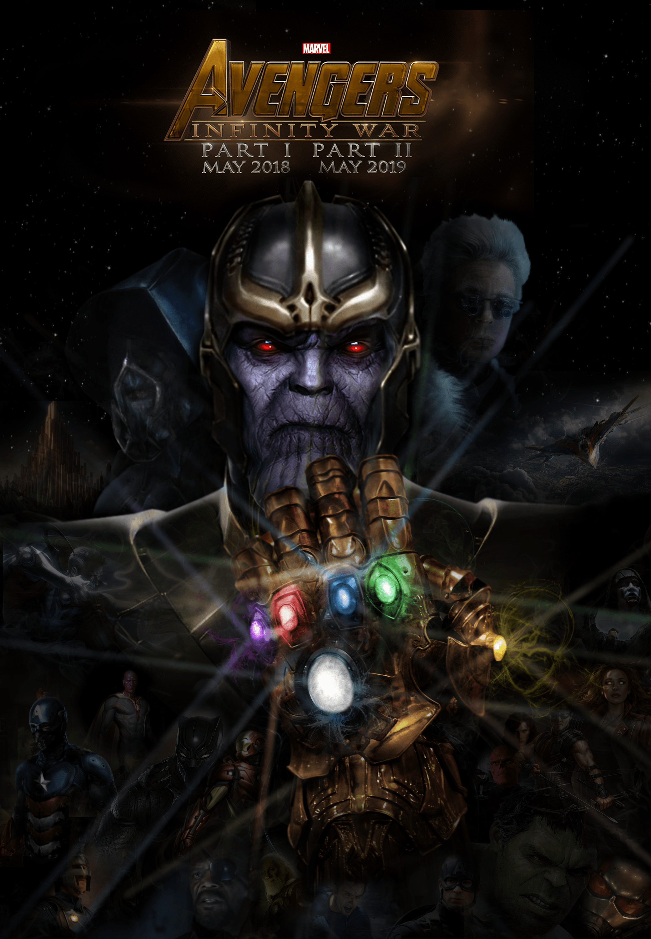 AVENGERS 3: Infinity War fan made poster by DarthDestruktor