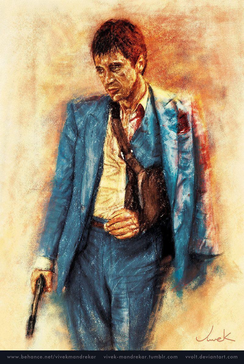 TONY MONTANA aka AL Pacino Painting