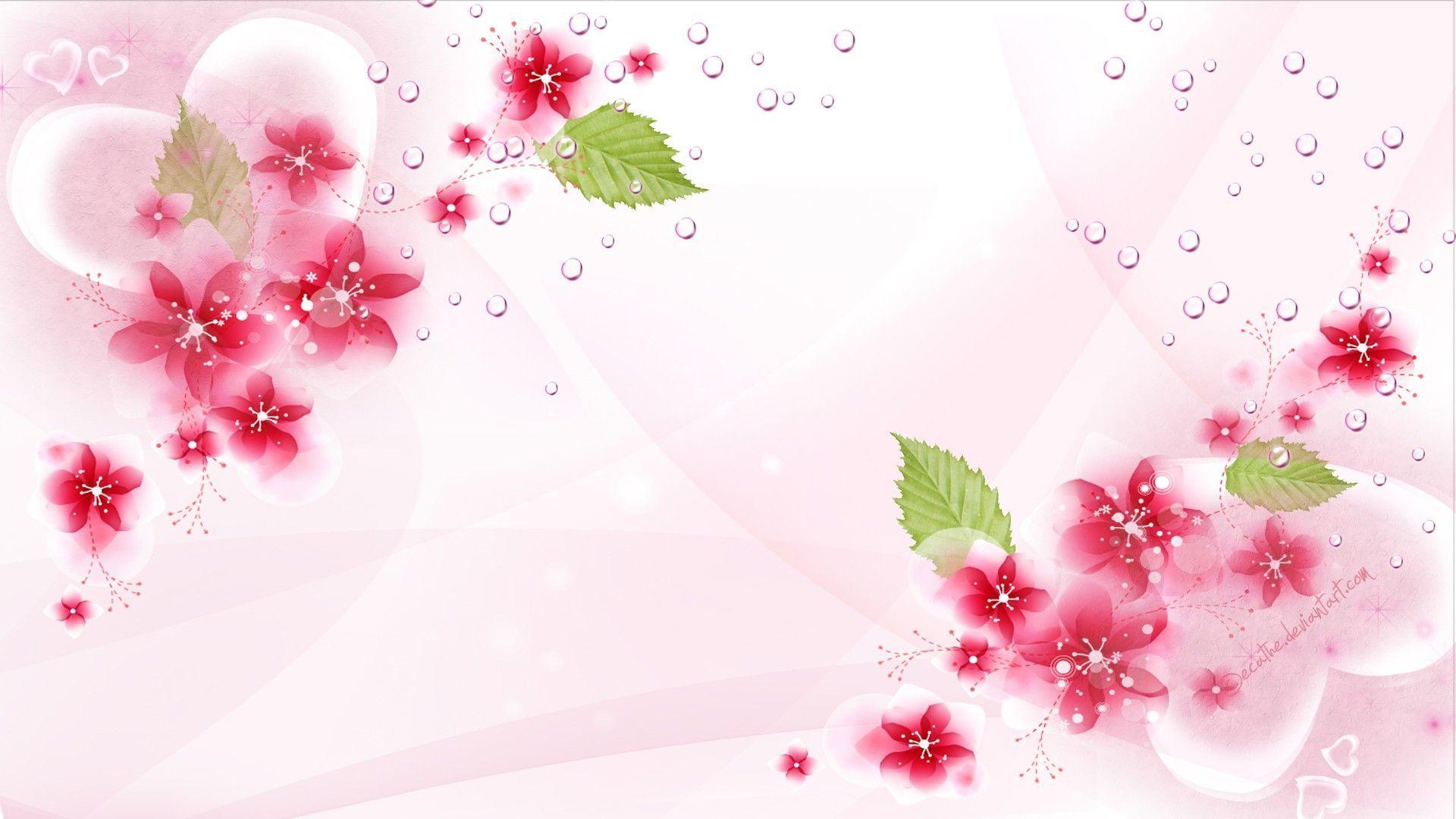 Oink Tag wallpaper: Pink Flowers Oink Jasmine Flower Wallpaper