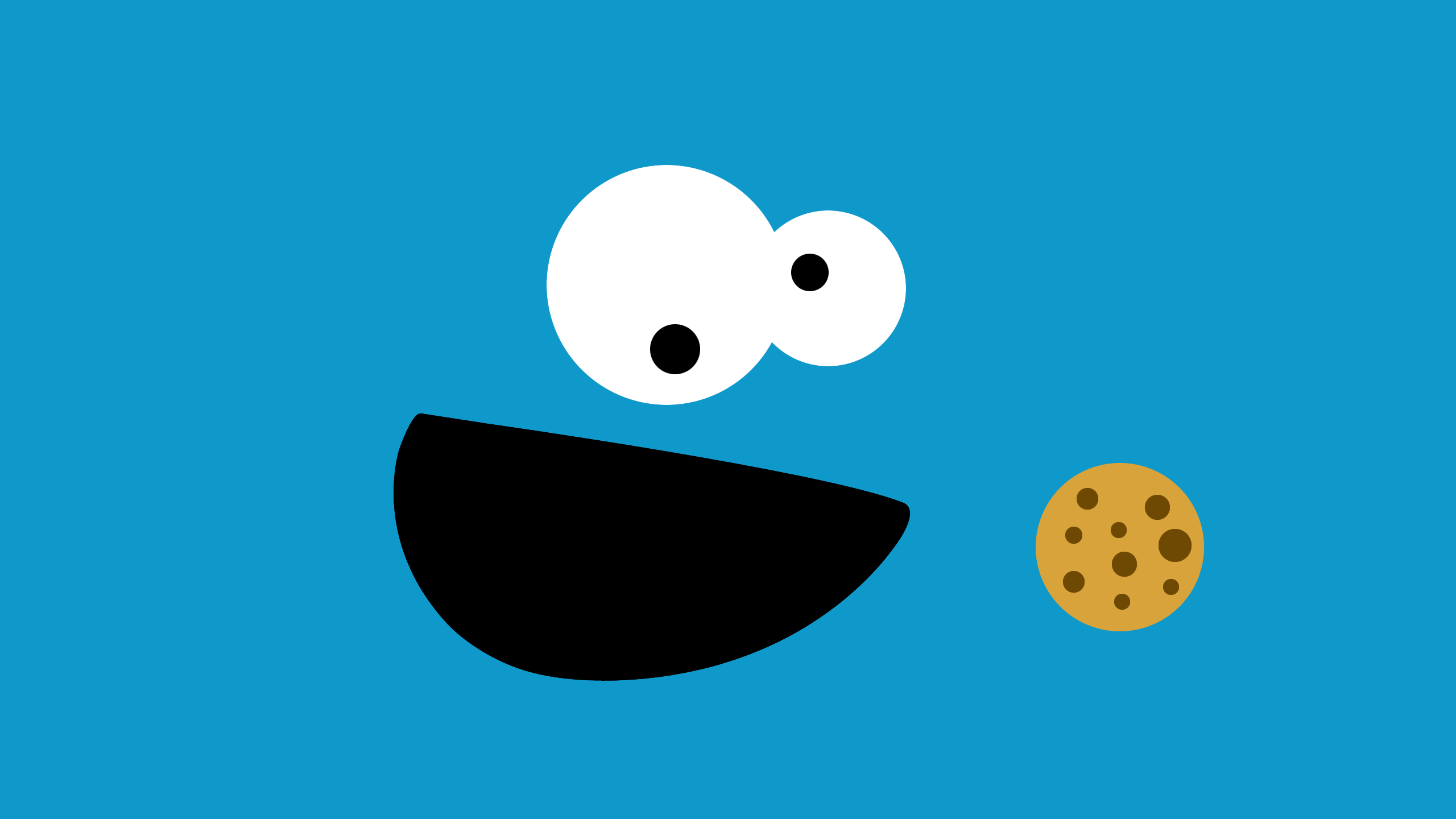minimalism, Cookie Monster, Sesame Street Wallpaper HD / Desktop