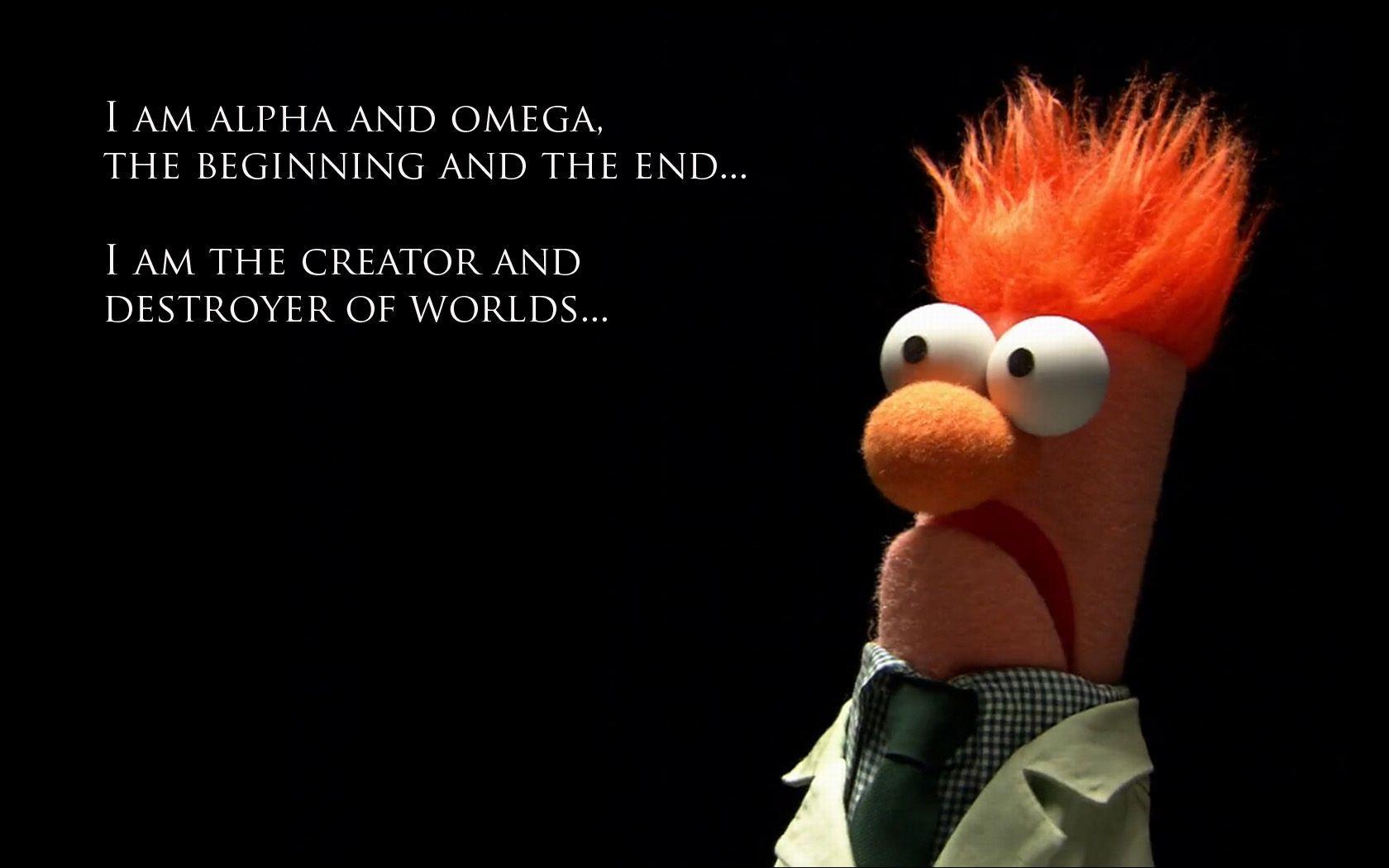Beaker, Sesame Street, Quote Wallpaper HD / Desktop and Mobile