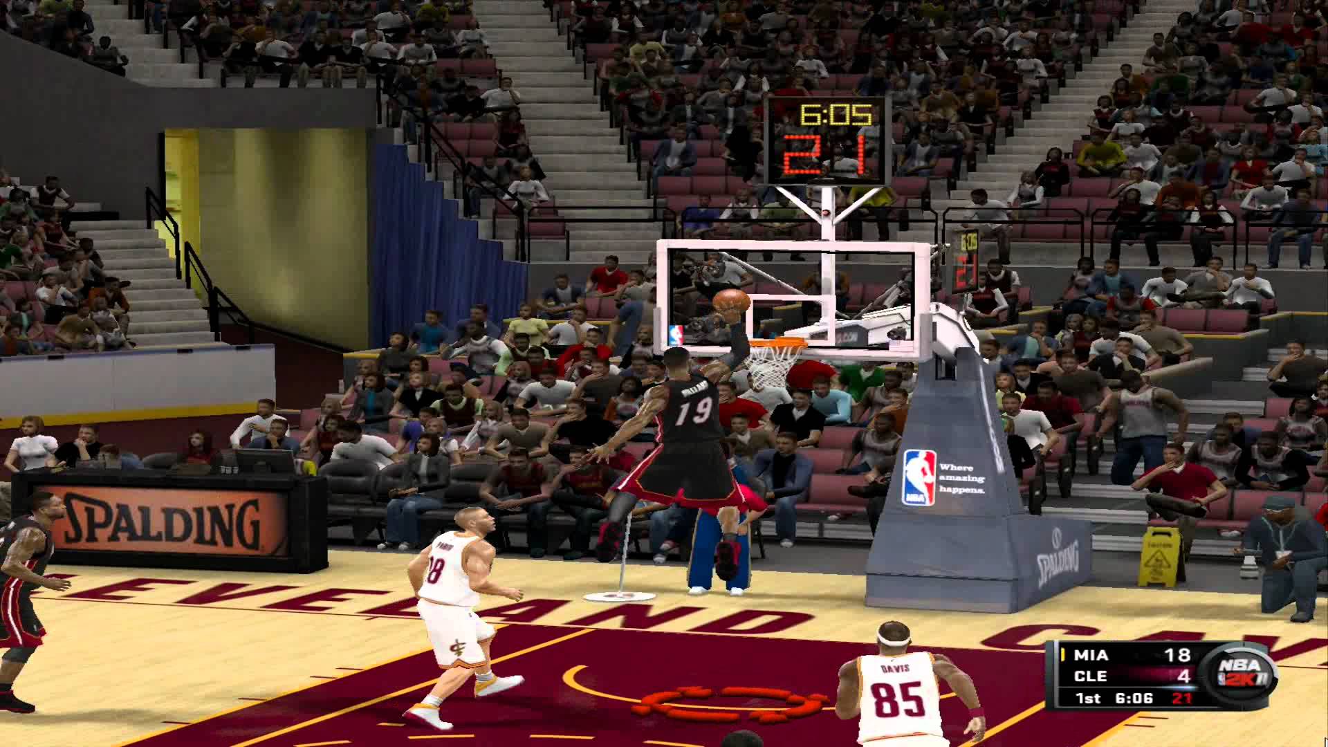 NBA 2k11 Michael Jordan Free Throw dunk