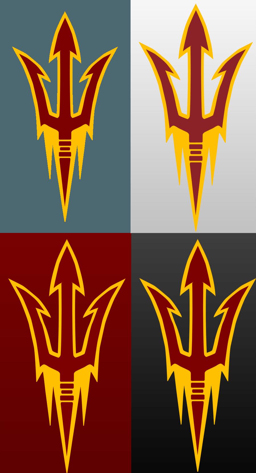 Arizona State Sun Devils, American football team, red yellow background, Arizona  State-Sun Devils logo, HD wallpaper | Peakpx