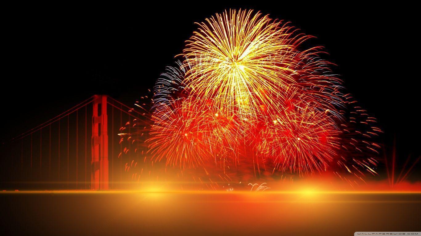 Happy New Year 2016 Fireworks HD desktop wallpaper, Widescreen