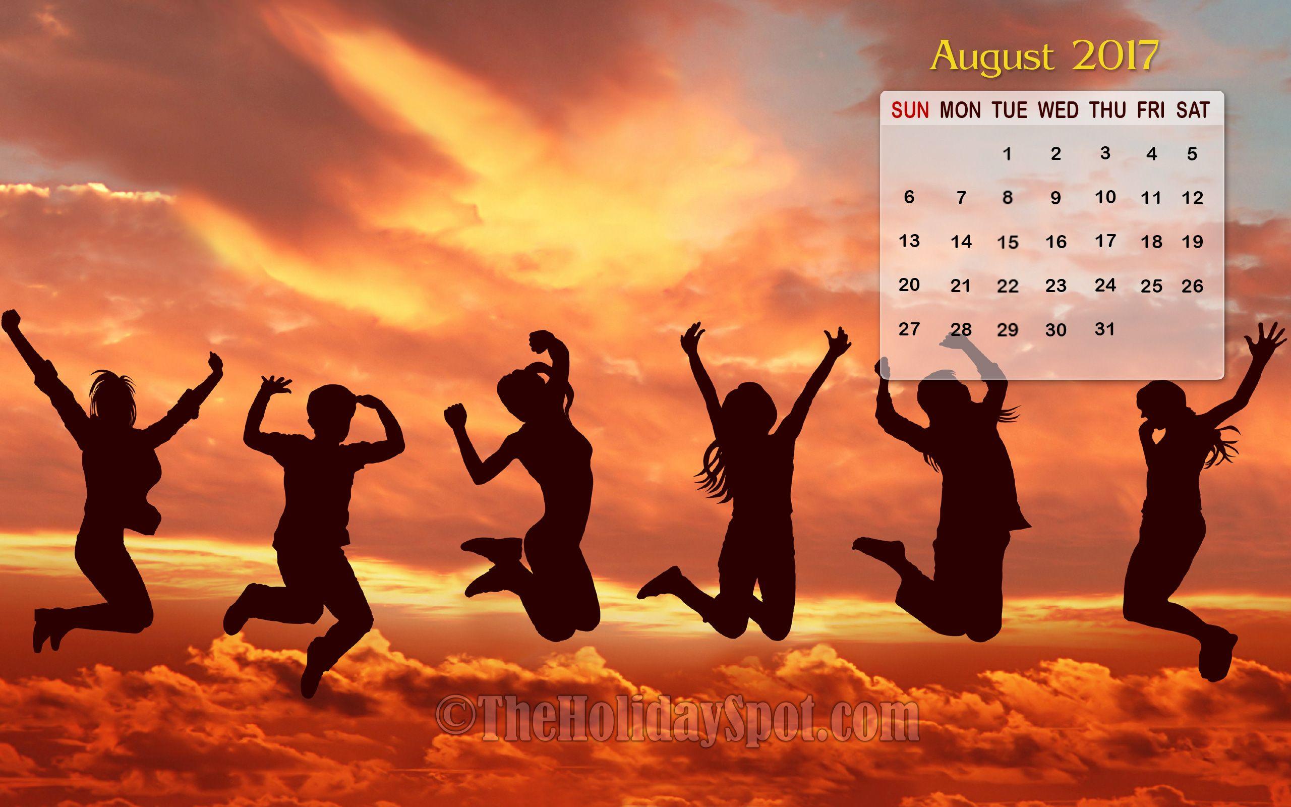 Month wise Calendar Wallpaper of 2017