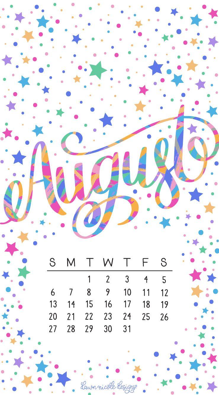August 2017 Printable Calendar + Tech Pretties. Dawn Nicole