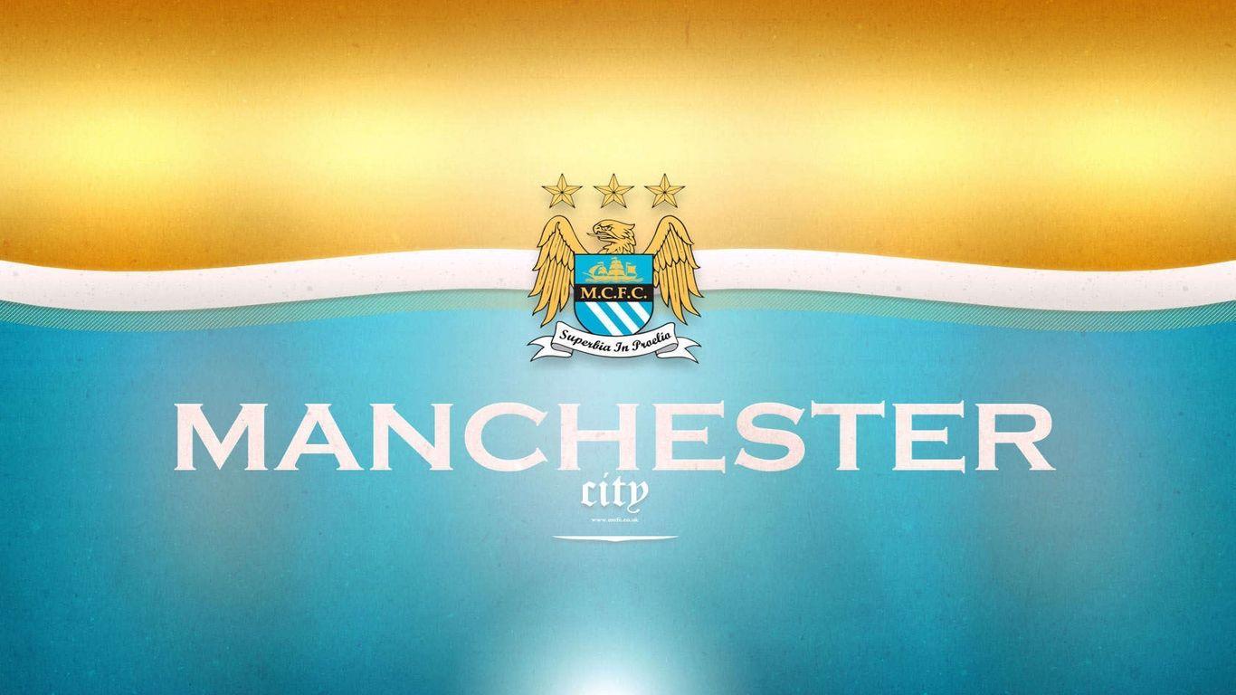 Manchester City FC Logo Widescreen Wallpaper