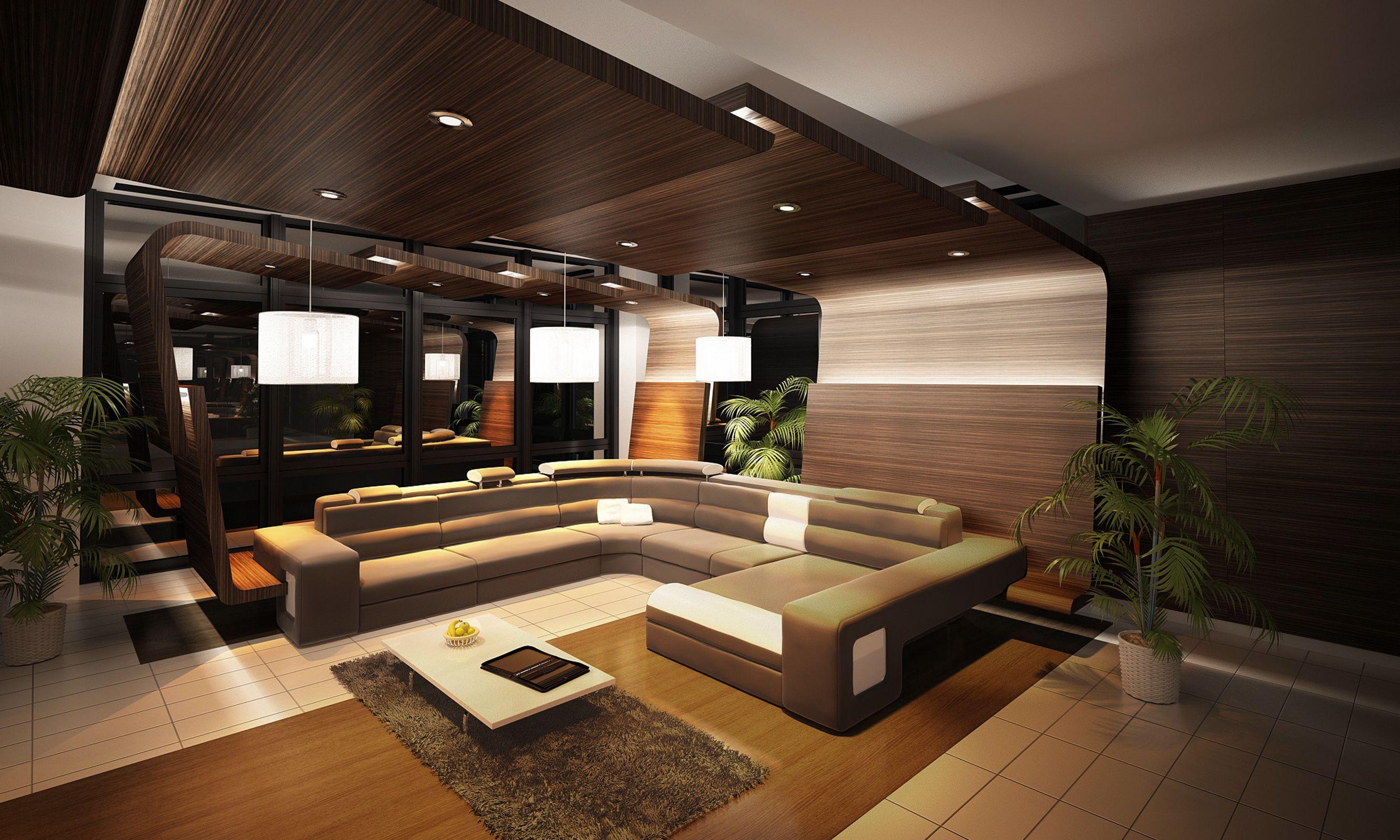 Interior, stylish Design, Wooden, Loft, Lounge, sofa, attic, wallpaper