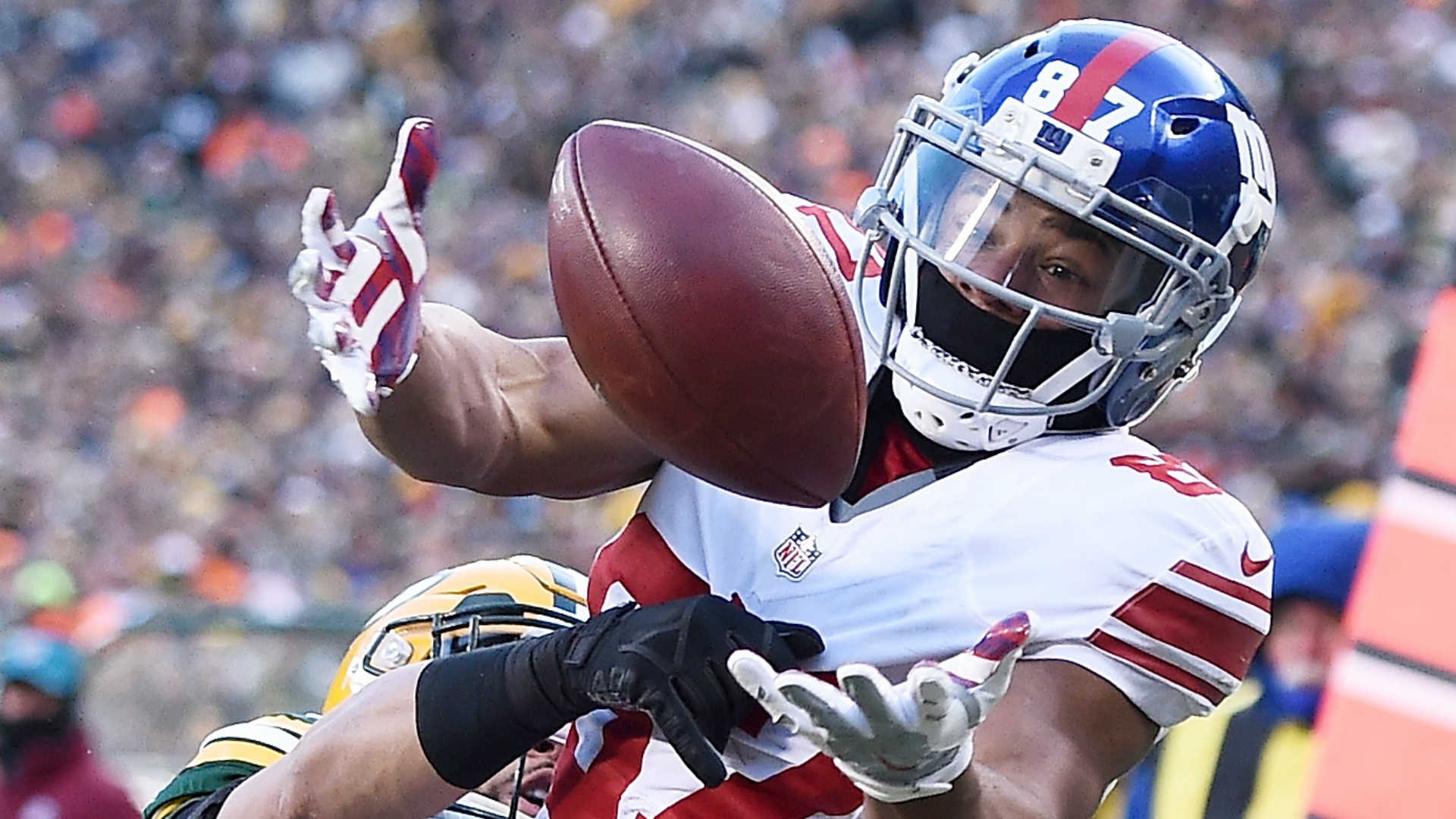WR Sterling Shepard Carted Off With Ankle Injury