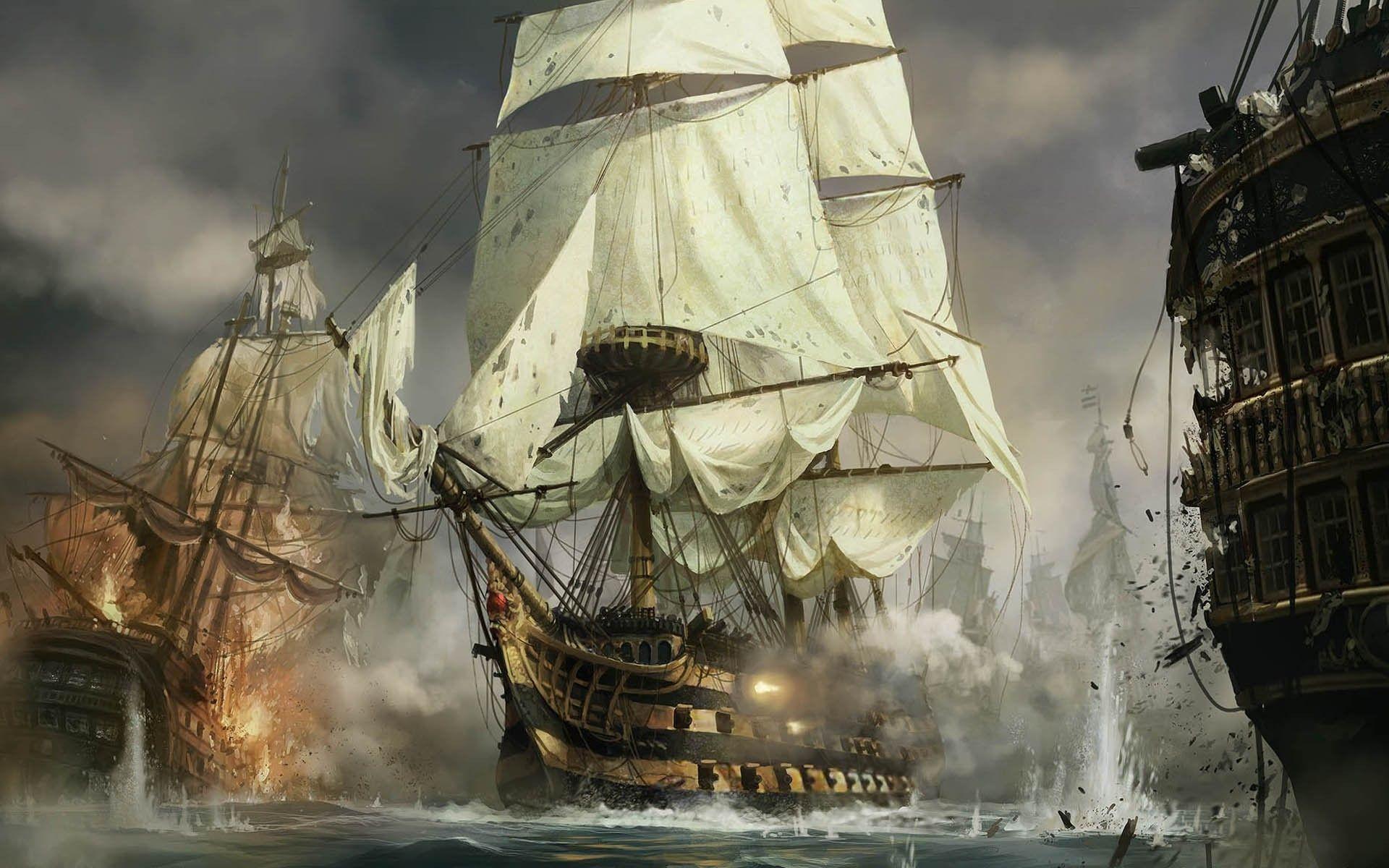 sea, Old ship Wallpaper HD / Desktop and Mobile Background