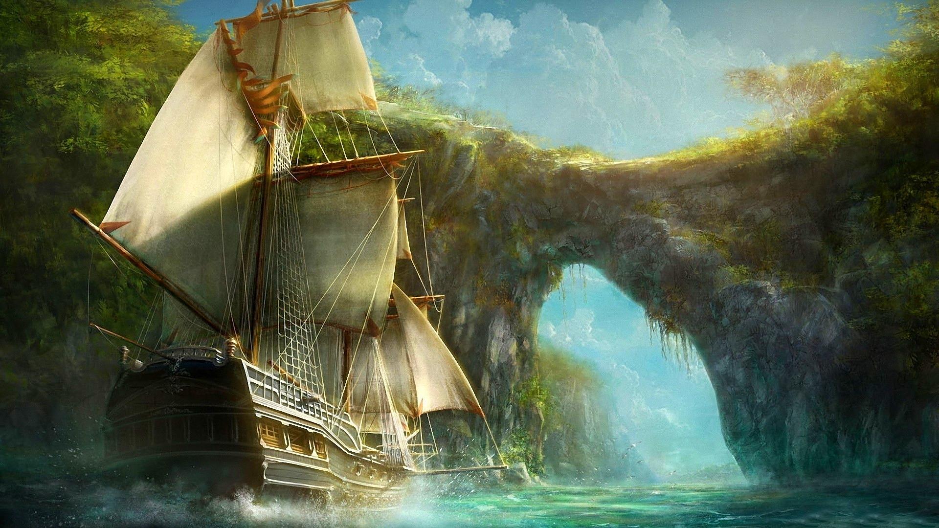 Magical Ship HD desktop wallpaper, Widescreen, High Definition
