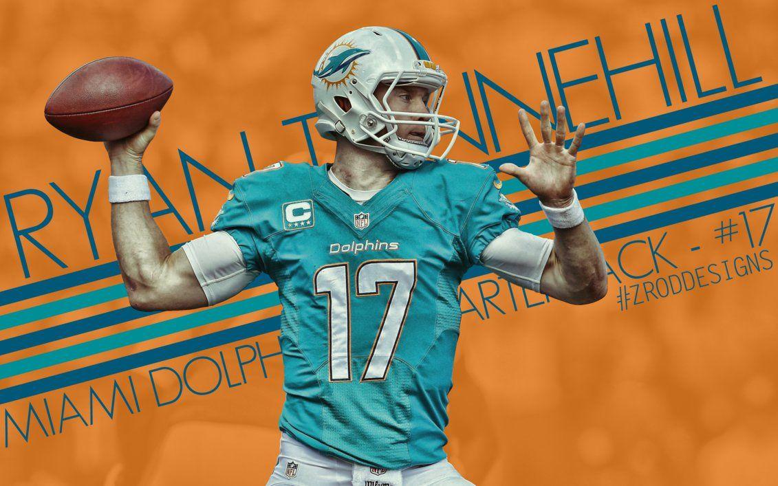 Download Miami Dolphins Ryan Tannehill Wallpaper