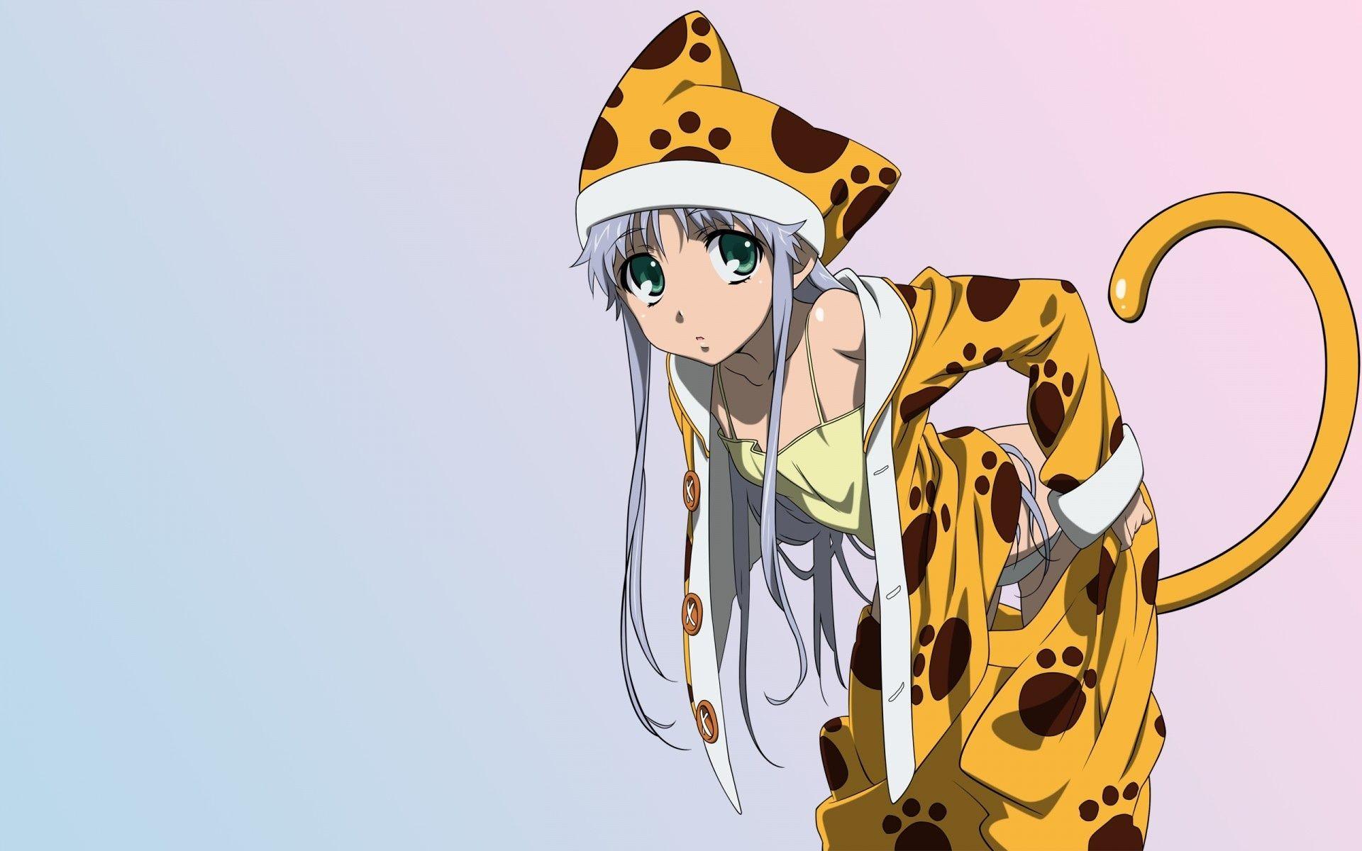 anime cat girl. Cat, Girl, Pajamas, Lion, Anime, Anime