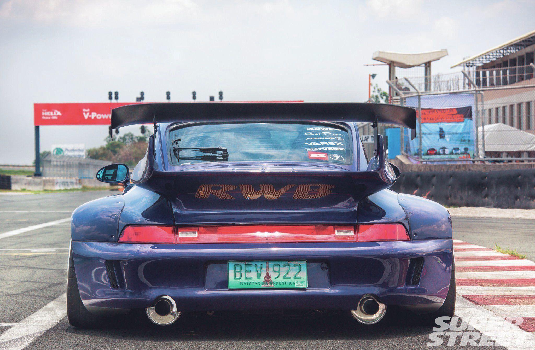 Porsche 993 Carrera 2 RWB bodykit tuning wallpaper