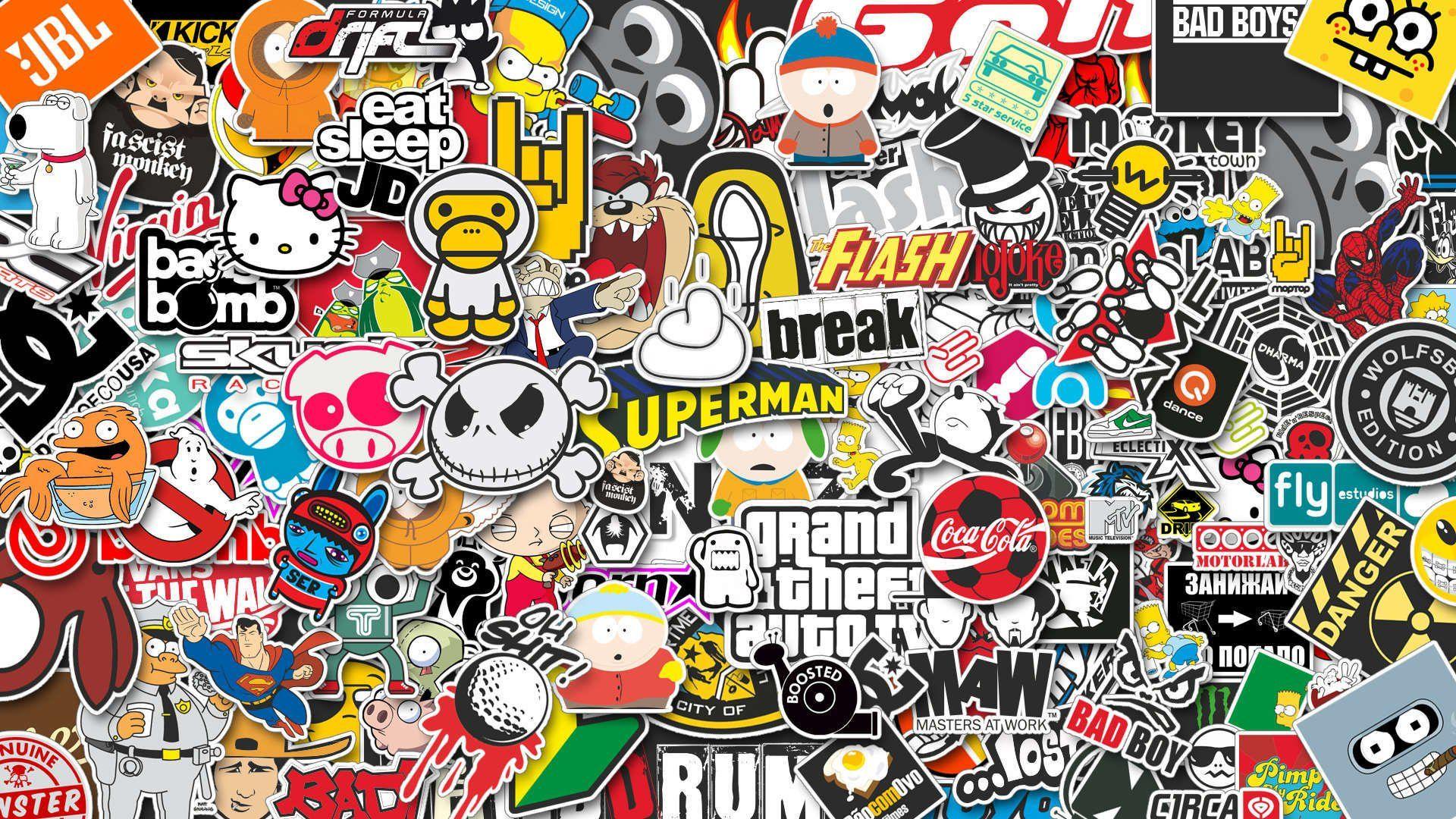 Sticker Bomb HD Wallpaper