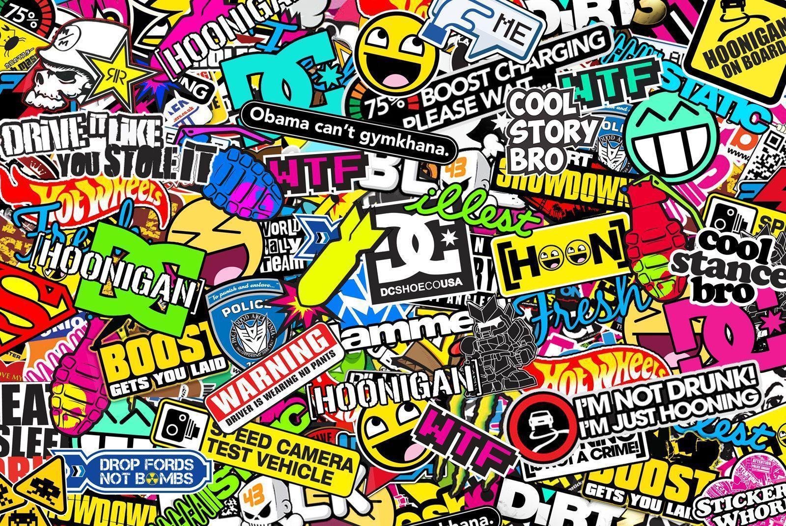 Sticker Bomb Wallpaper HD