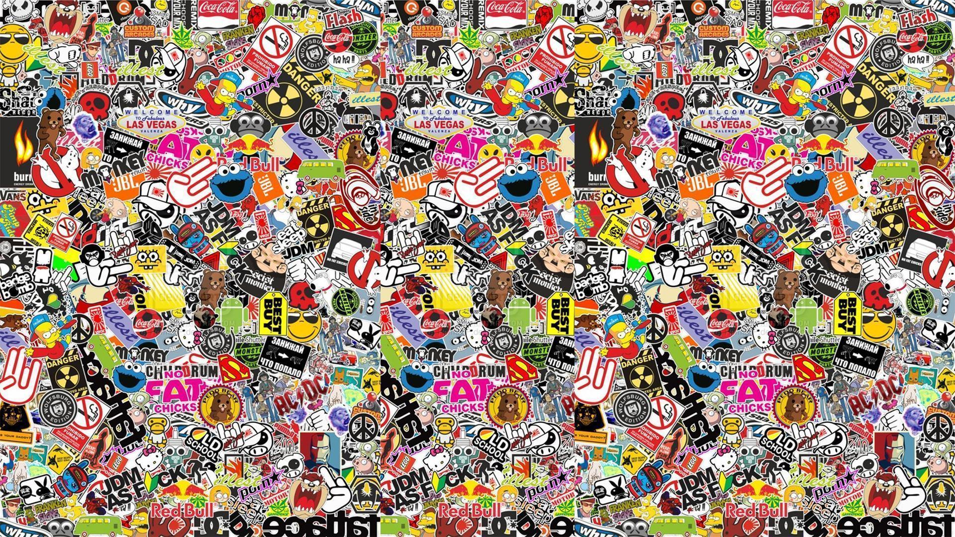 Stickerbomb Wallpapers Wallpaper Cave   Wp2057992 