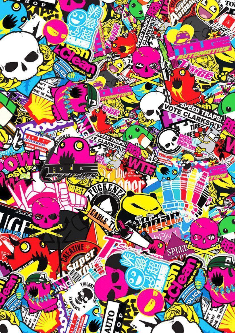 stickerbomb 1080P 2k 4k Full HD Wallpapers Backgrounds Free Download   Wallpaper Crafter