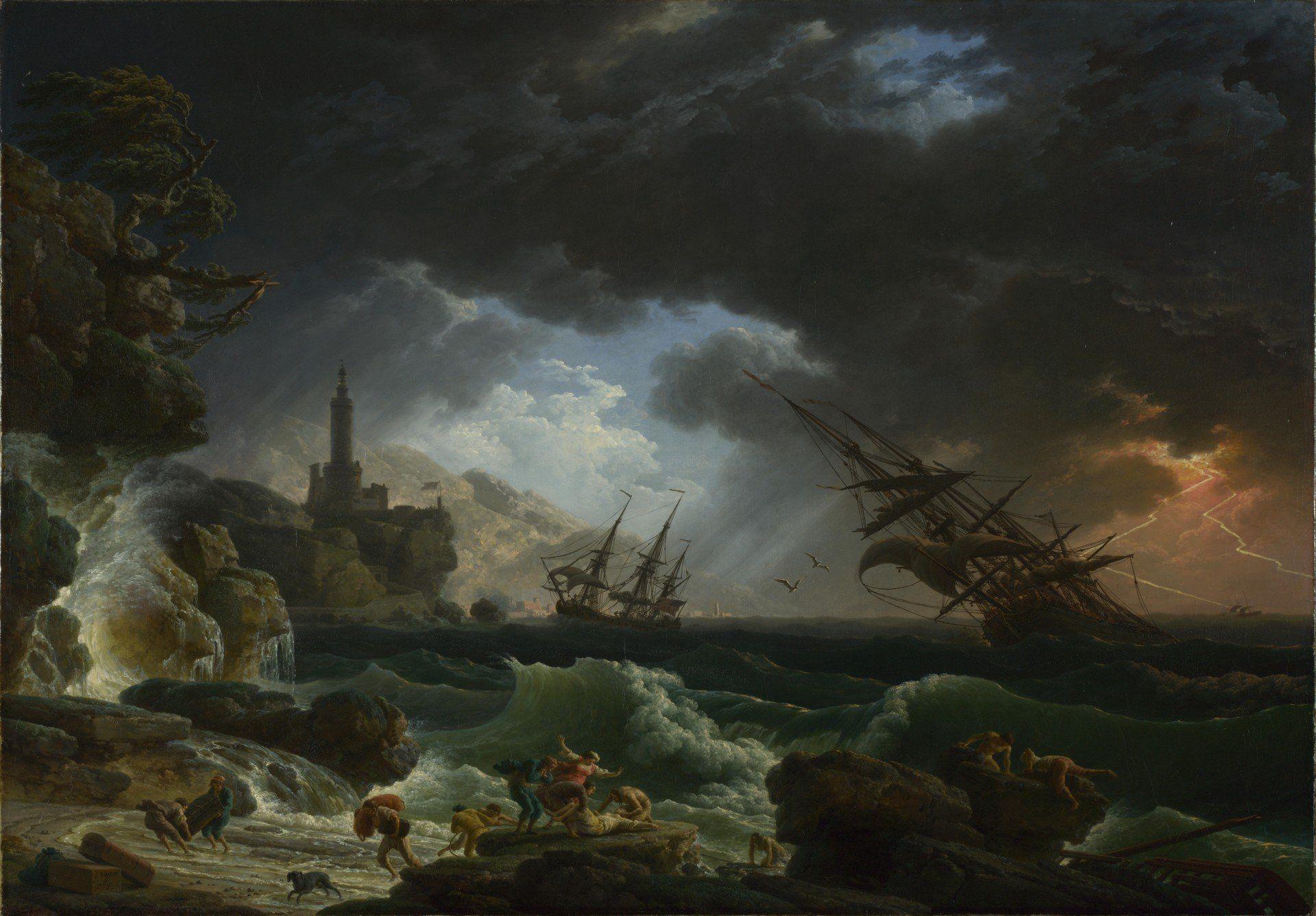 Claude Vernet Shipwreck During The Storm Claude Joseph