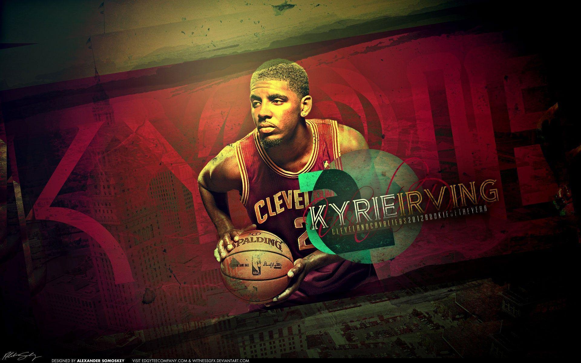 Kyrie Irving wallpaper HD Logo, Cleveland, Cavs, basketball