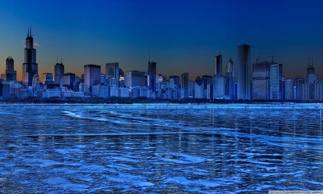 Chicago Skyline HD desktop wallpaper, High Definition