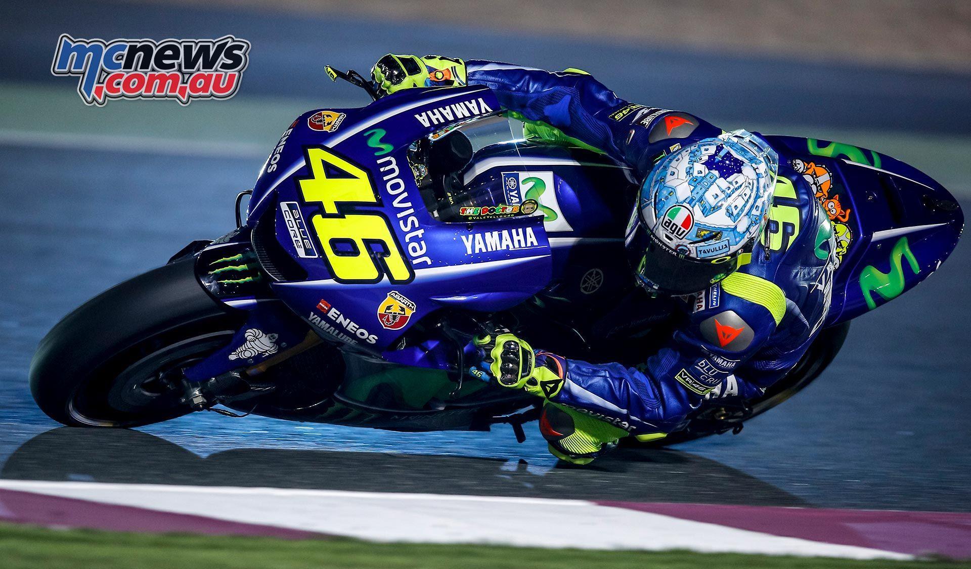 Widescreen Valentino Rossi Worried About Lack Of Pace In Qatar